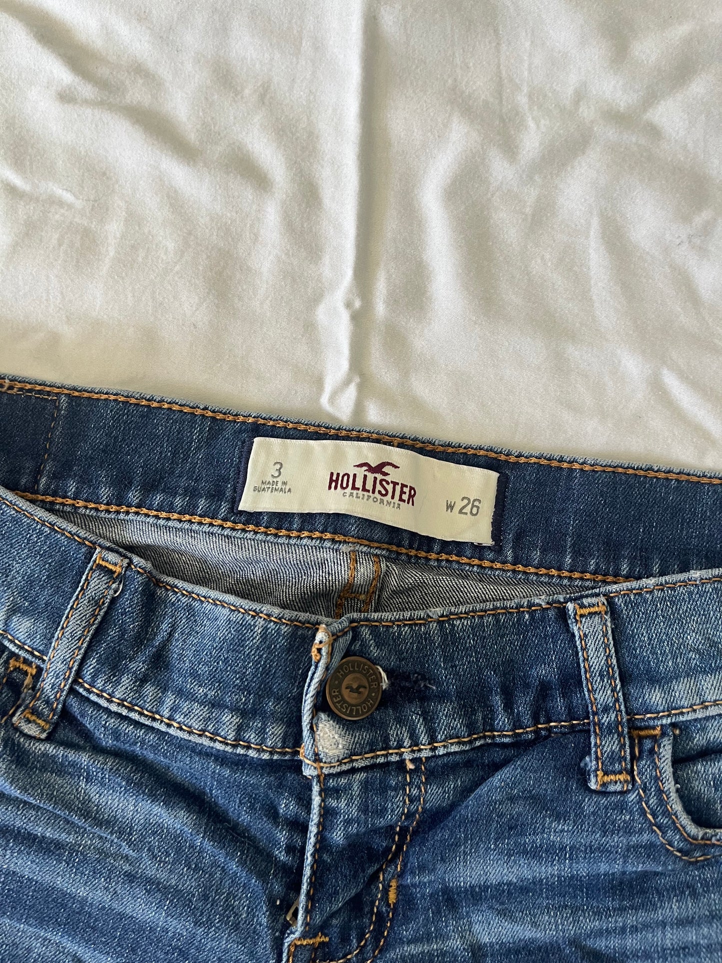 hollister denim mini shorts - 30