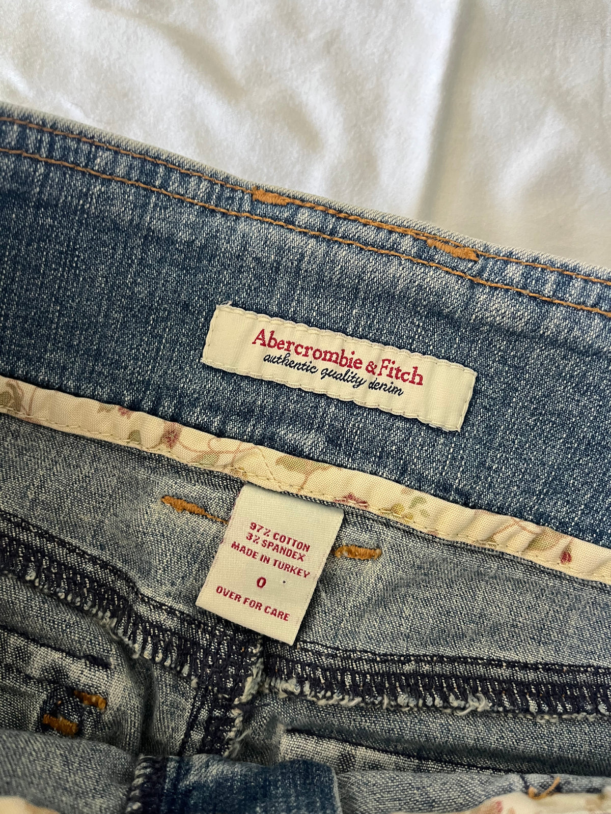abercrombie denim mini skirt - 30