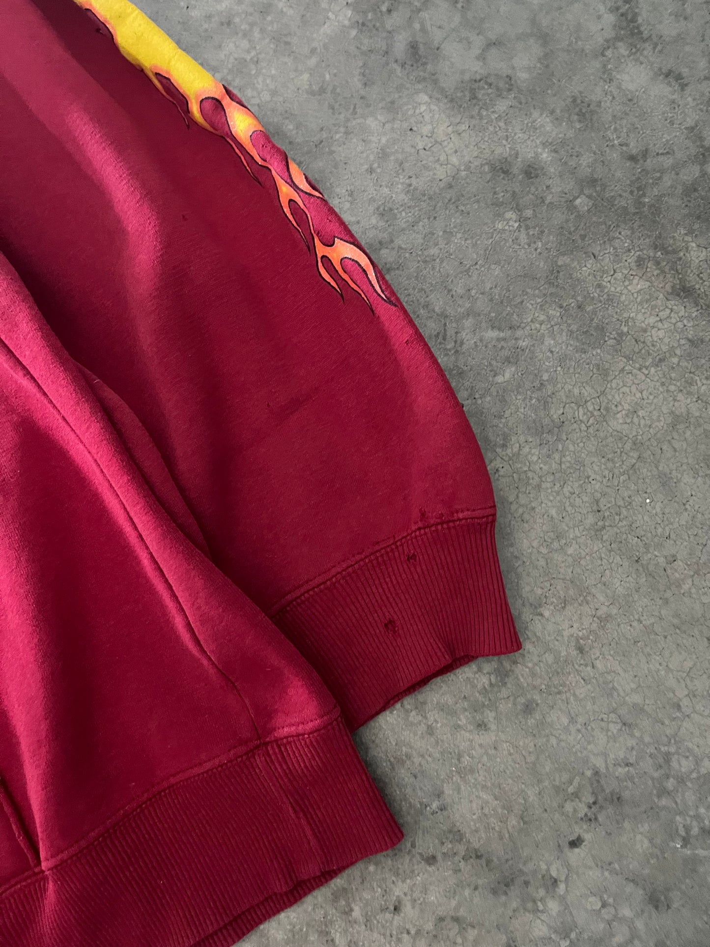 y2k flame hoodie - XL