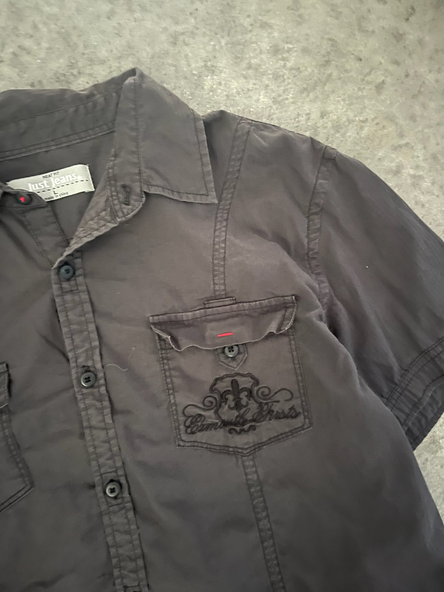 just jeans button up