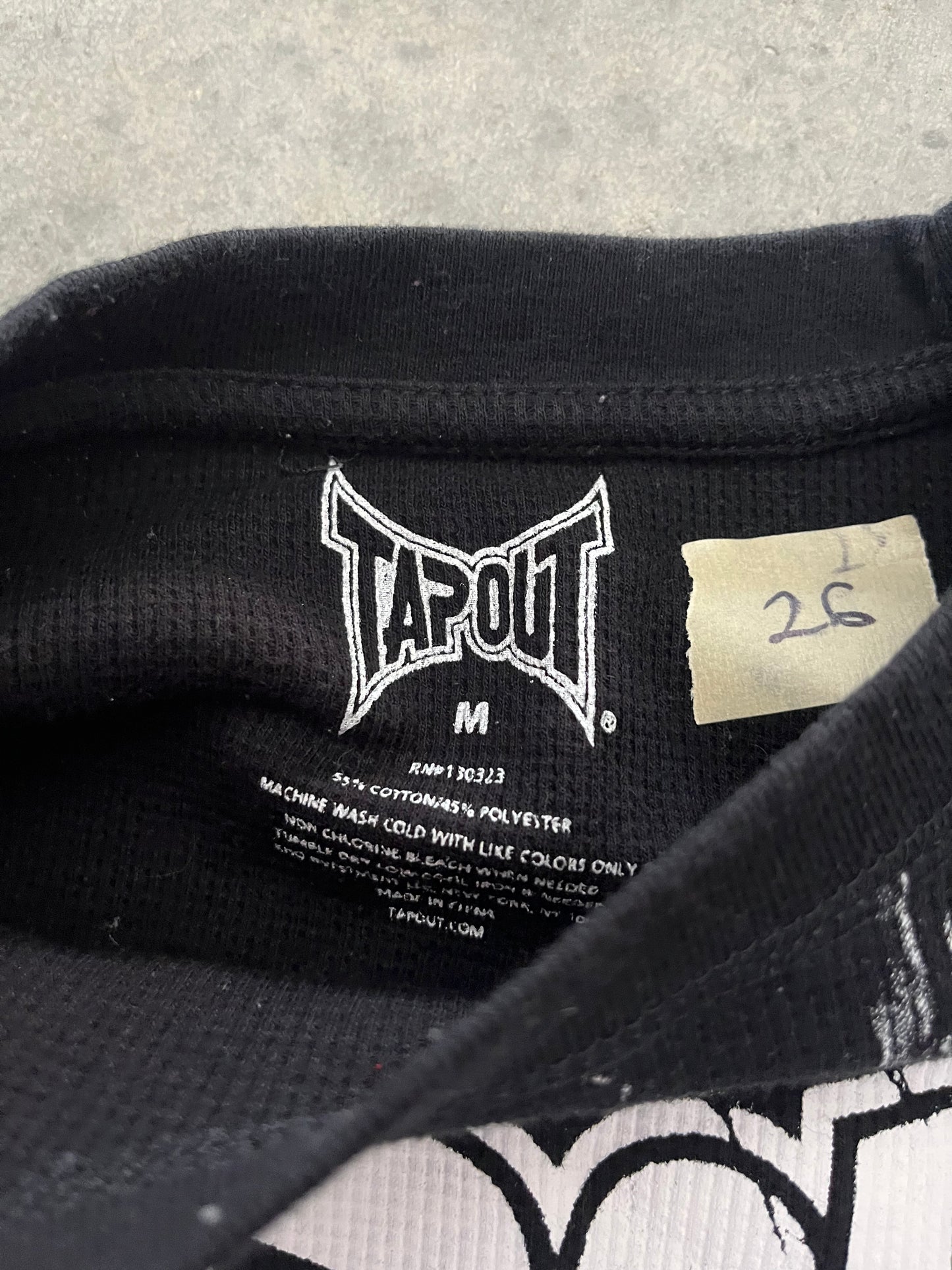 Tapout thermal