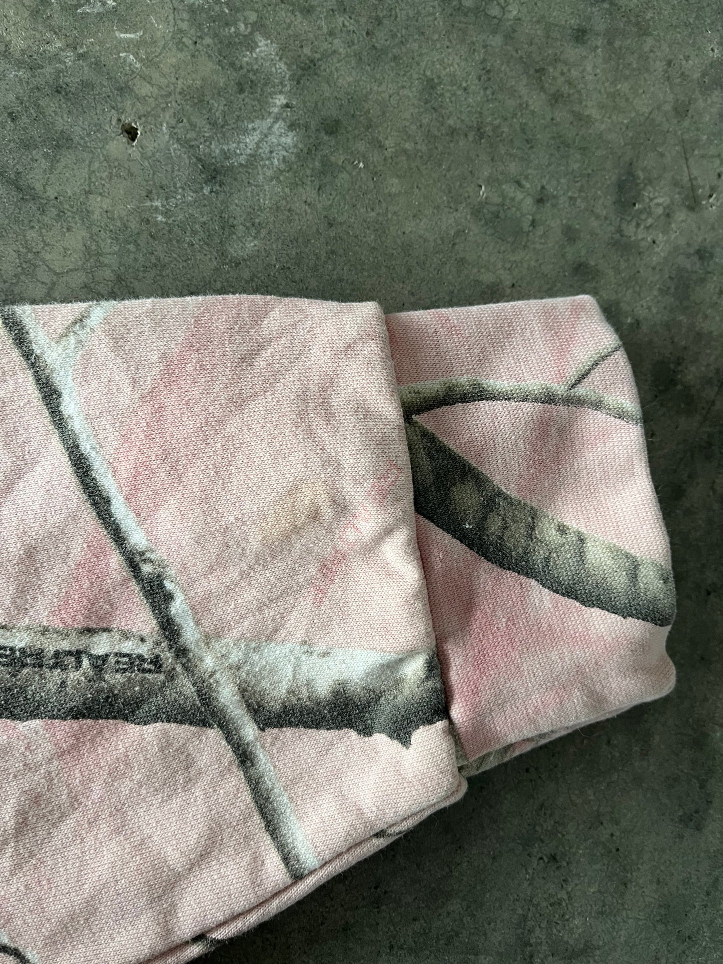 pink real tree hoodie - L wmns