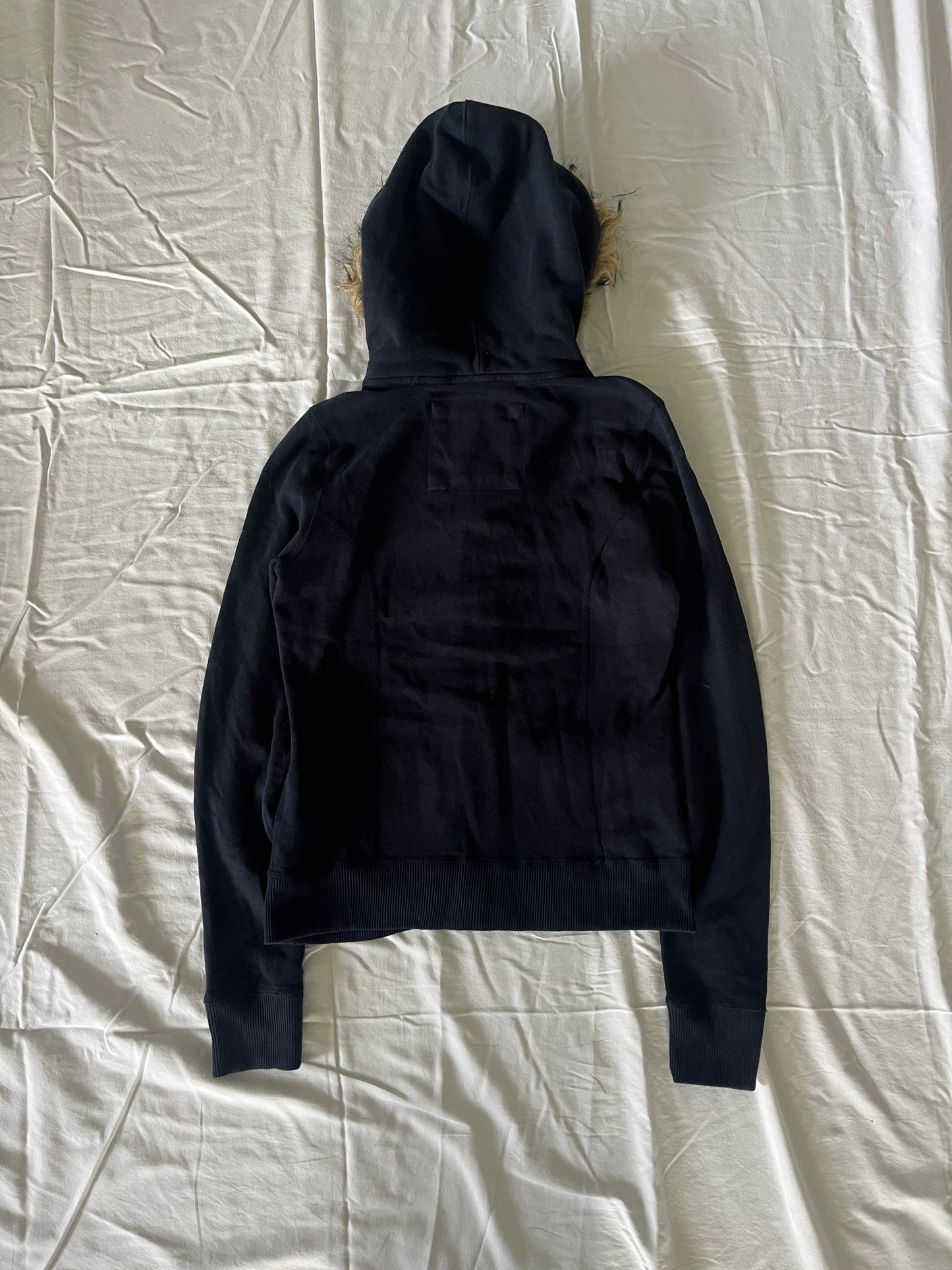 vintage abercrombie and fitch fur hoodie - M