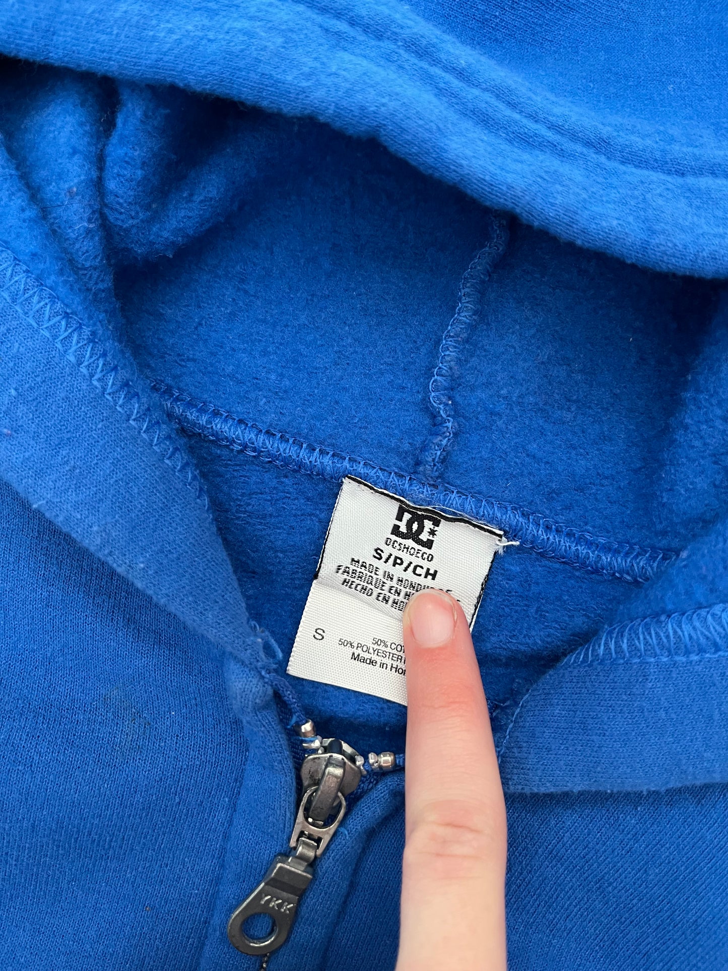DC zipup hoodie - S