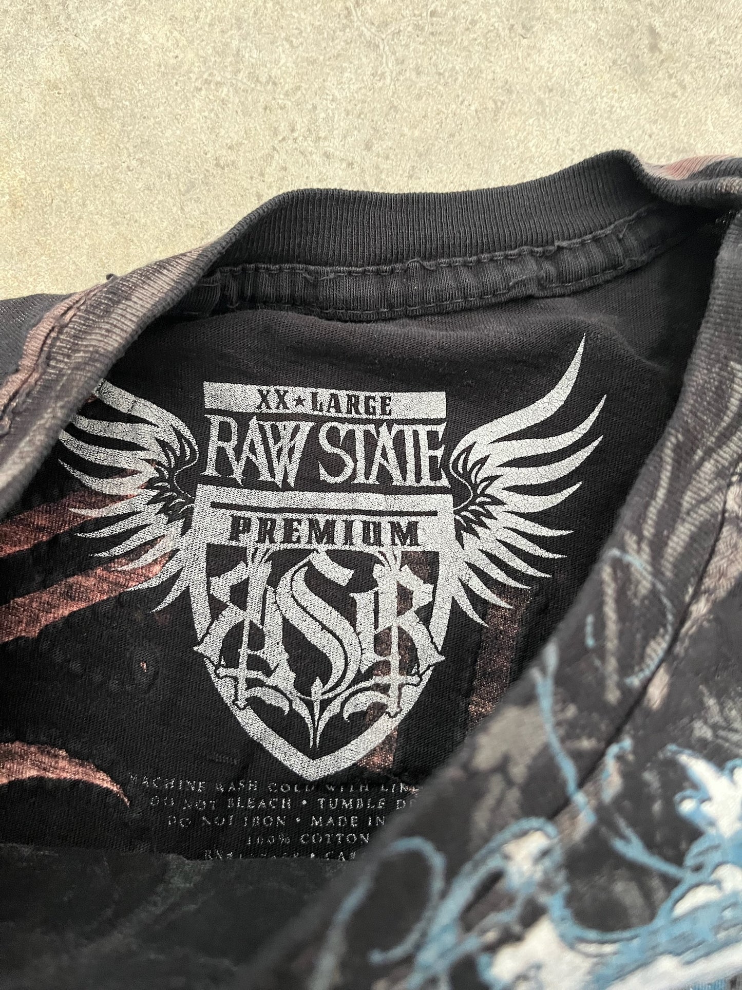 INSANE raw state tee - XXL