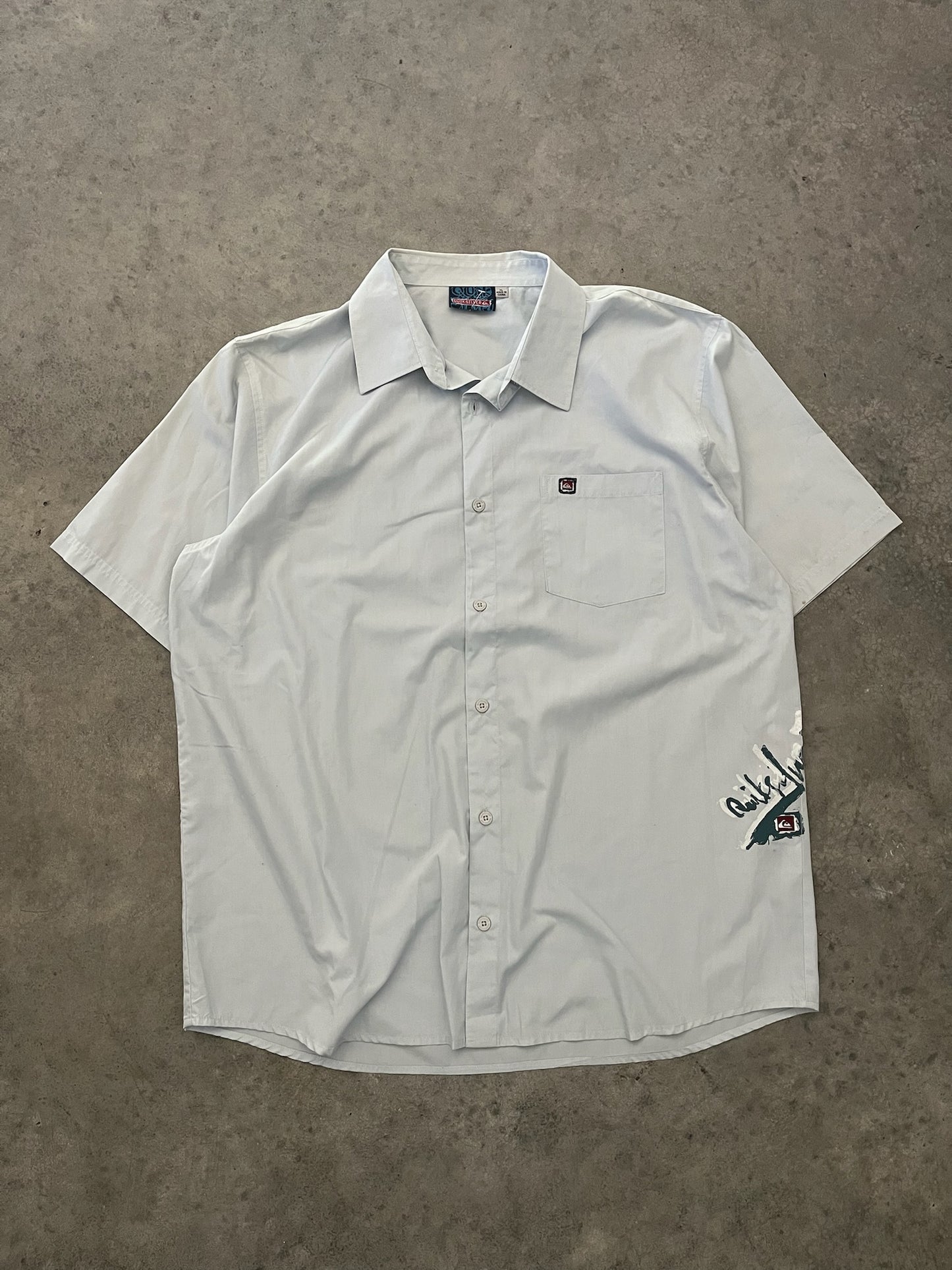 quiksilver button up - XL