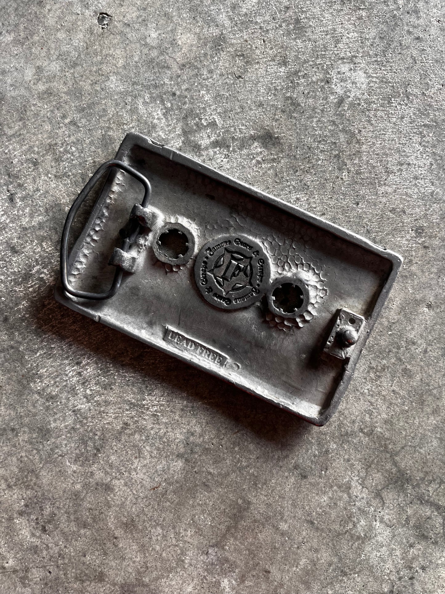 Famous stars and straps belt buckle