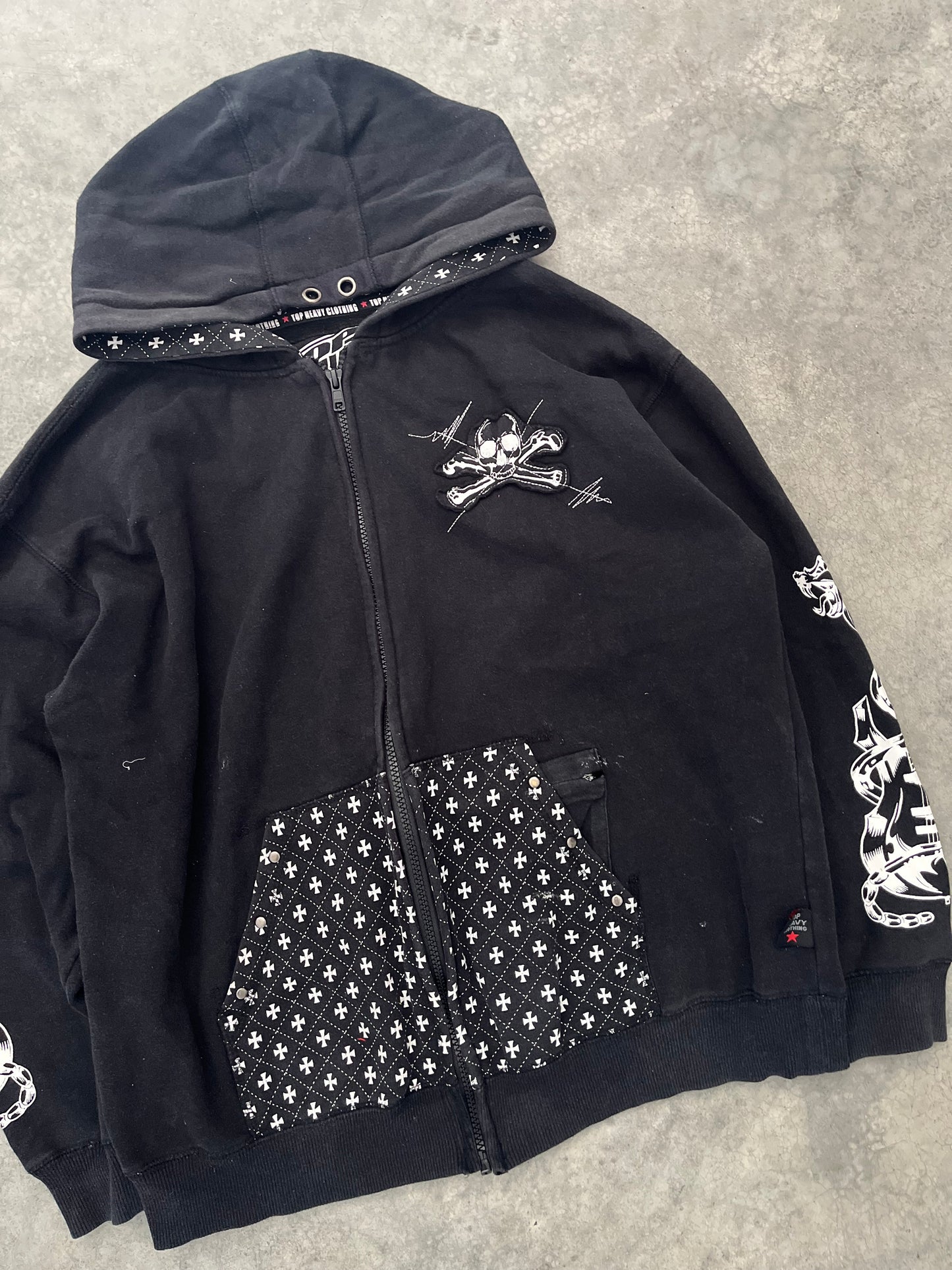 top heavy hoodie - S