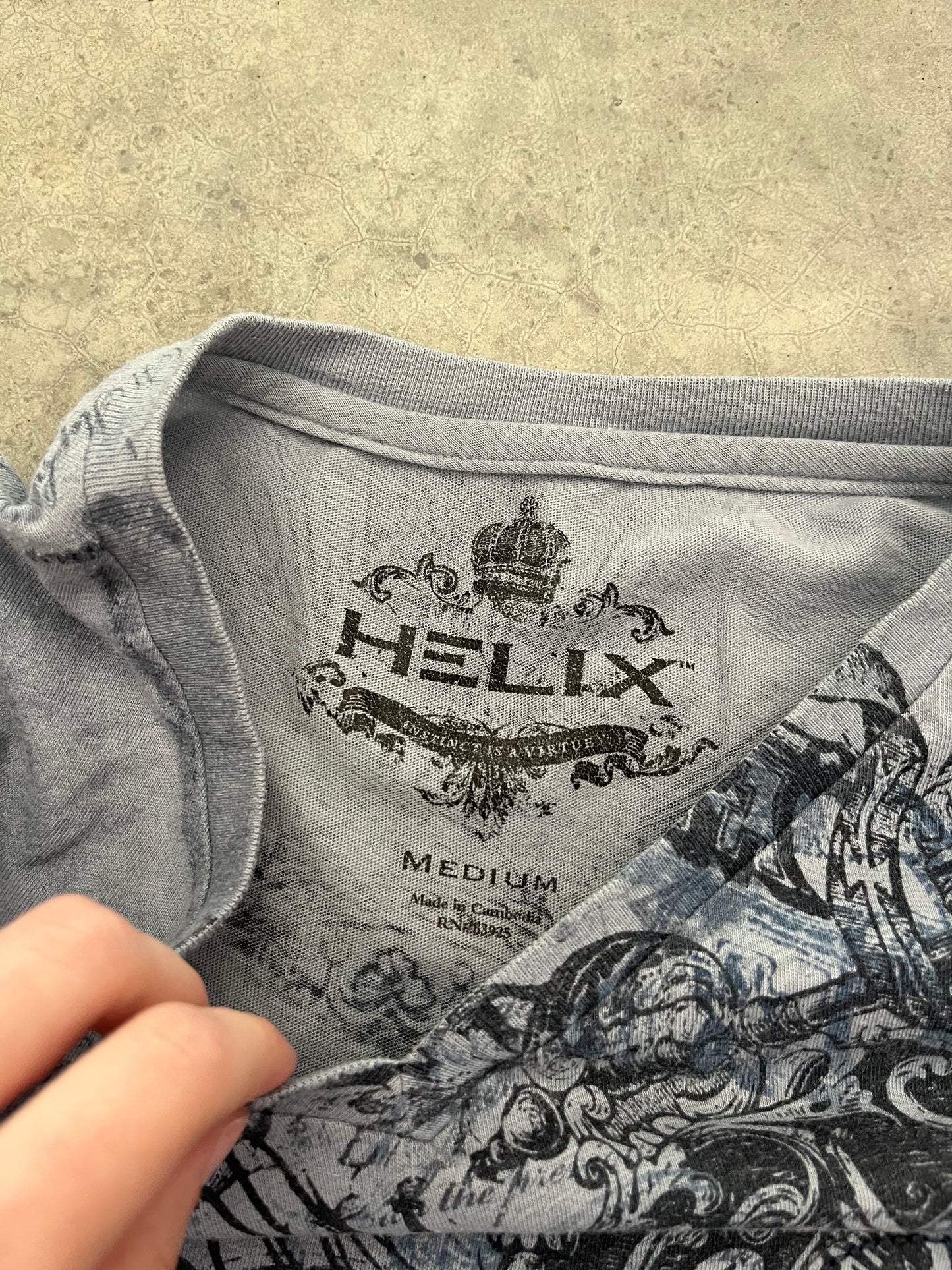 helix double sided tee - M