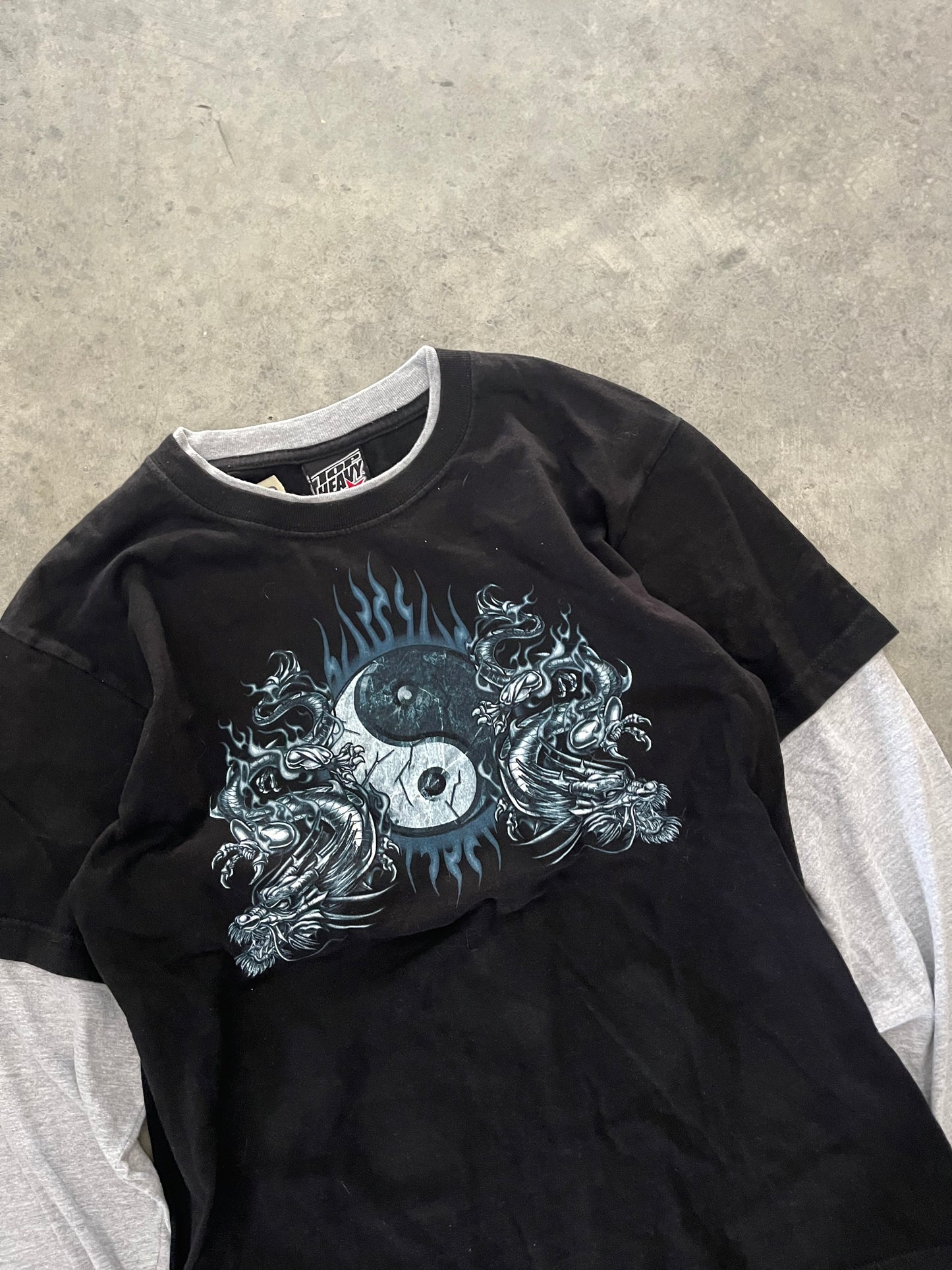 top heavy double layered long sleeve