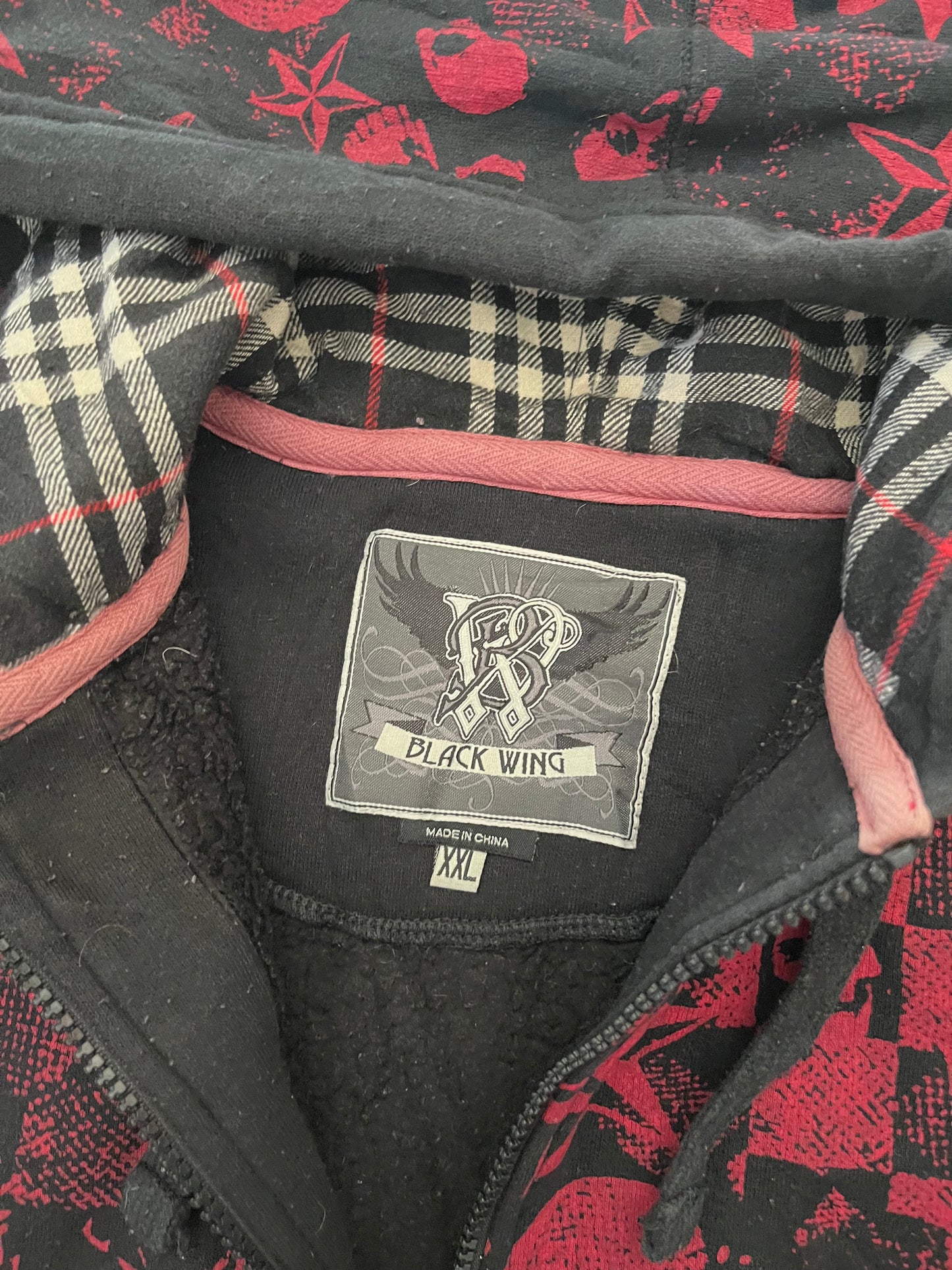 INSANE BLACK WING HOODIE - XL