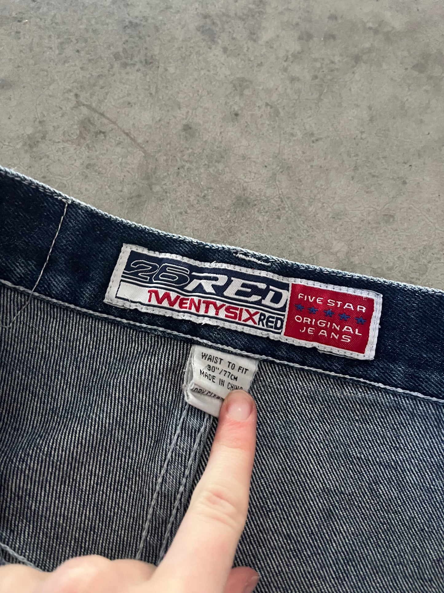 26 red jeans - 30