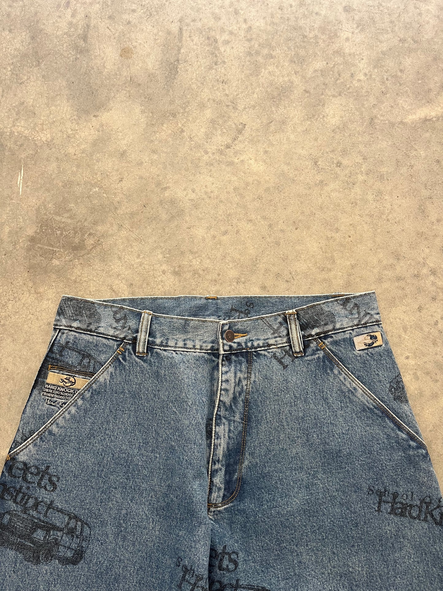 school of hard knock jeans
