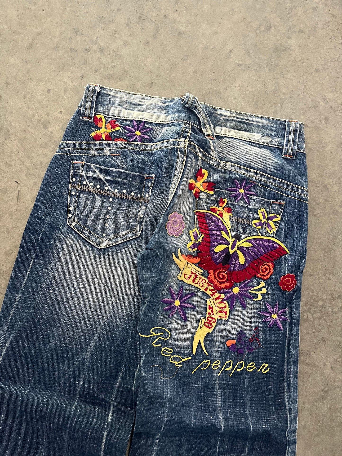 baggy red pepper jeans - 30
