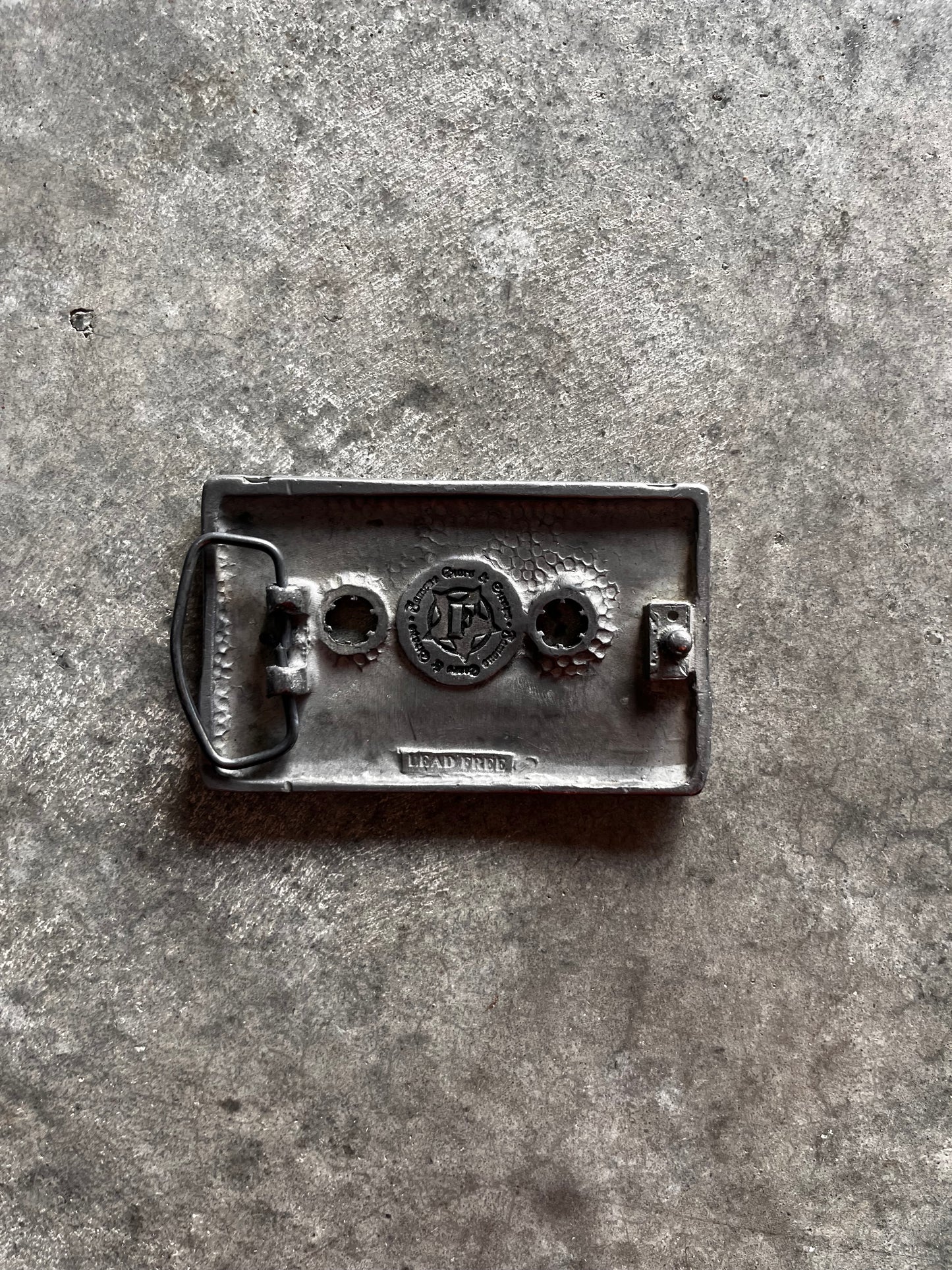 Famous stars and straps belt buckle