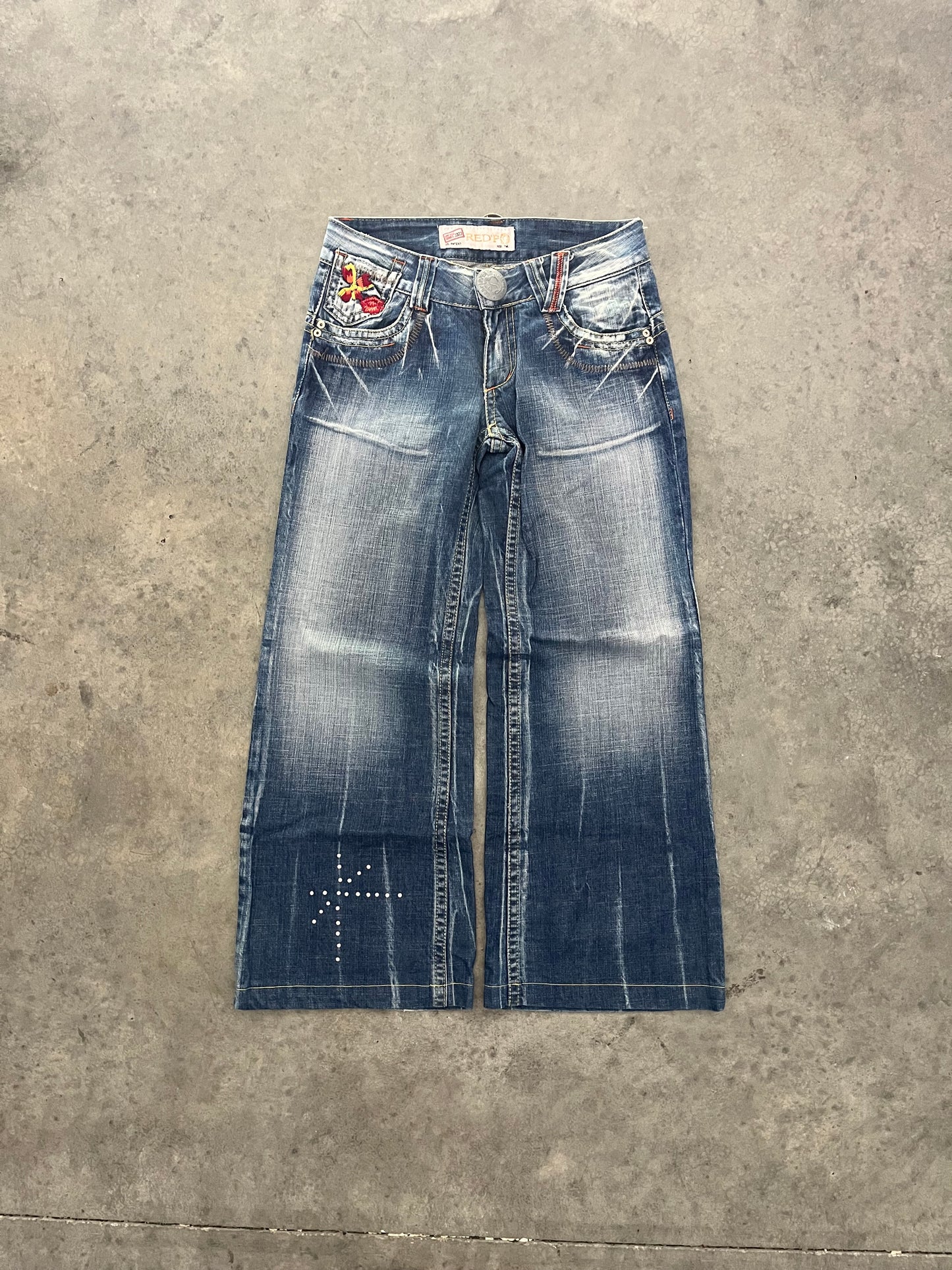 baggy red pepper jeans - 30