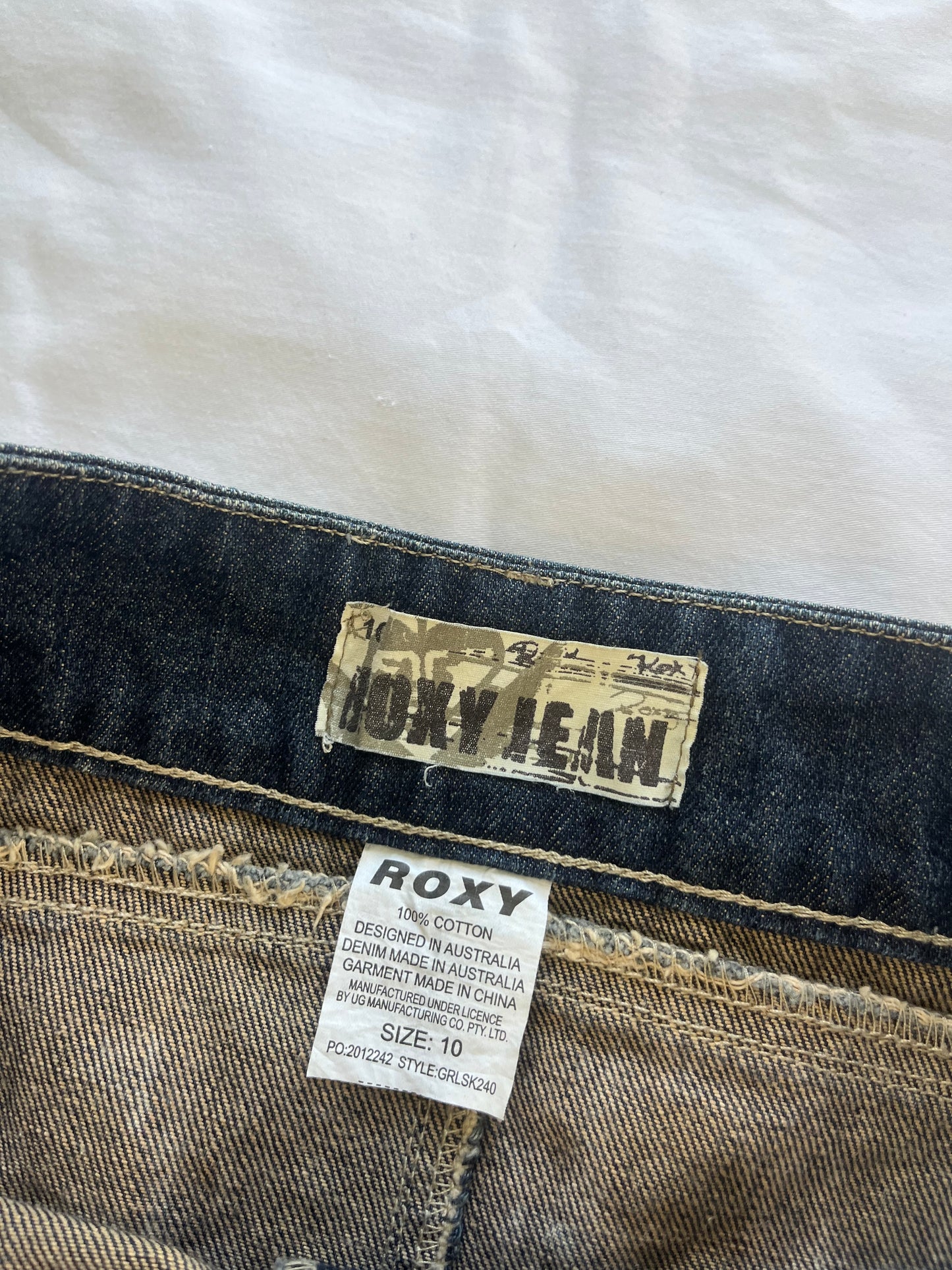 roxy denim mini skirt - 30