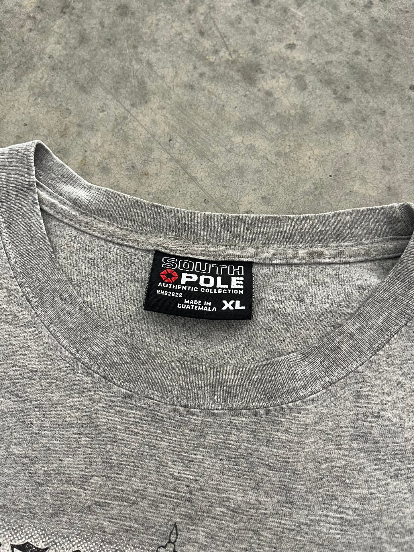 grey southpole tee - XXL
