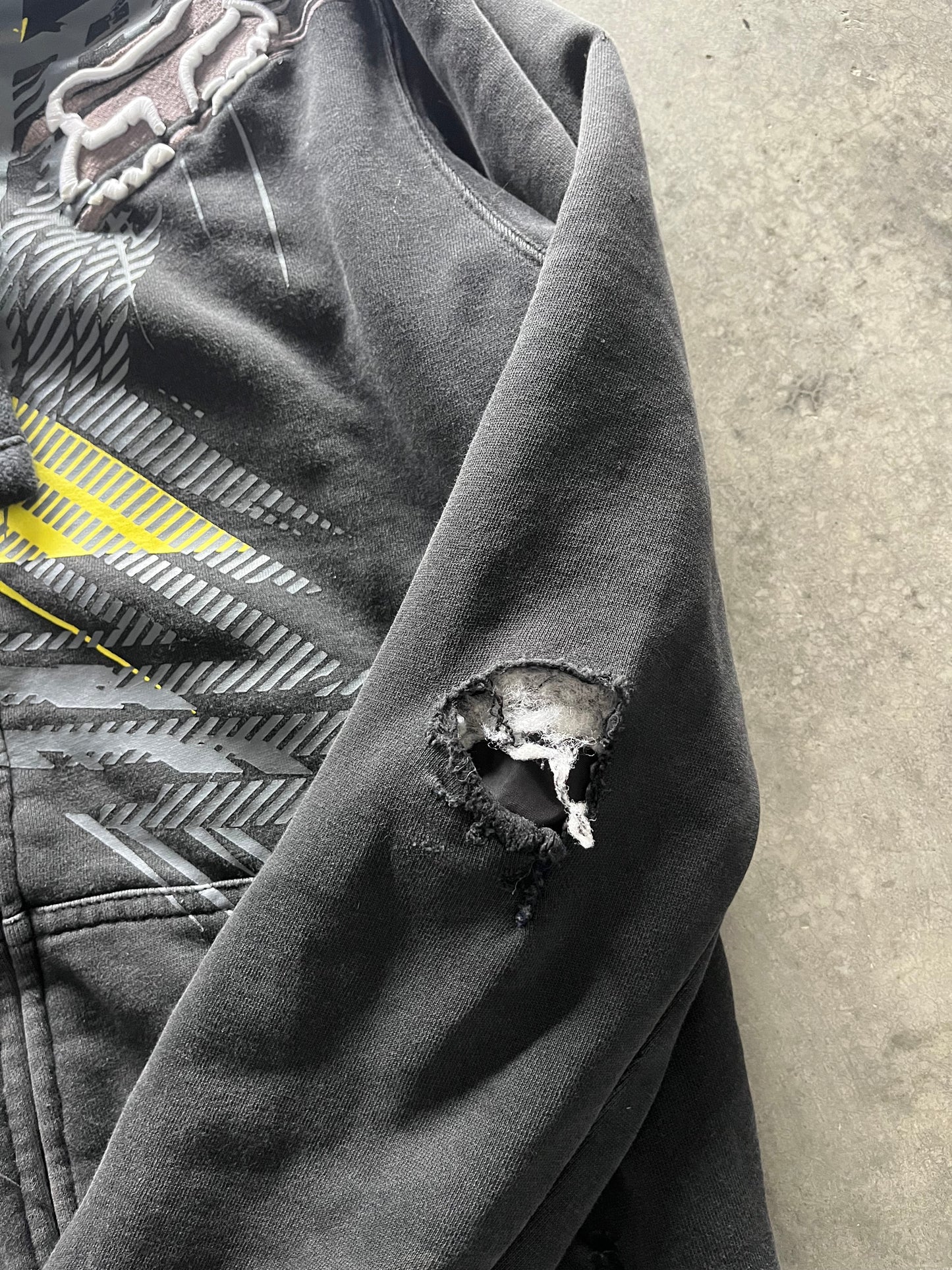 rockstar x fox hoodie - S