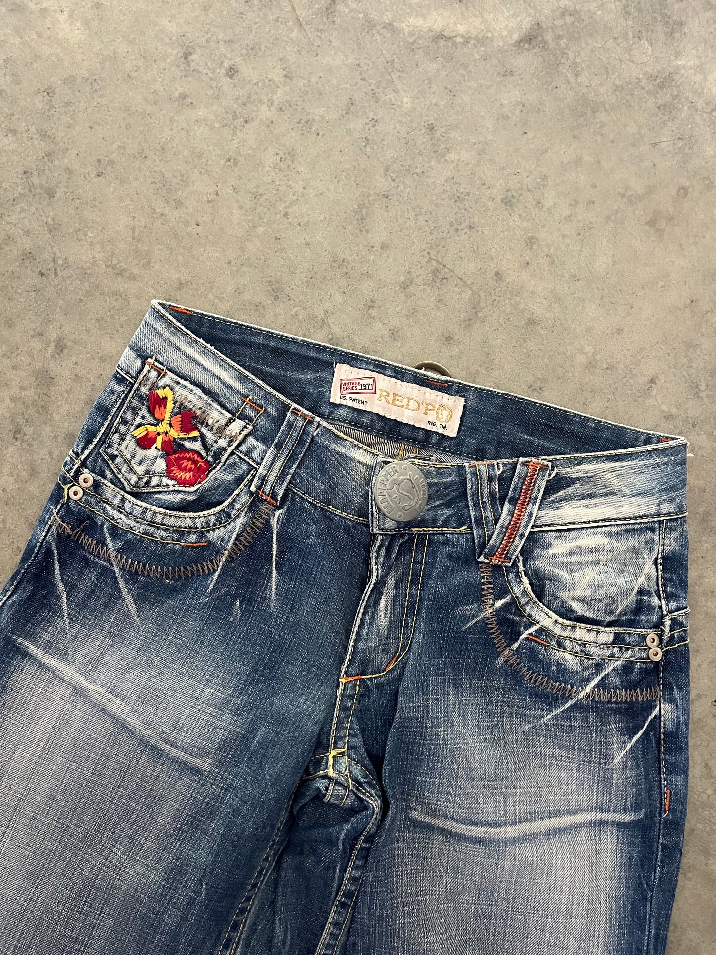baggy red pepper jeans - 30