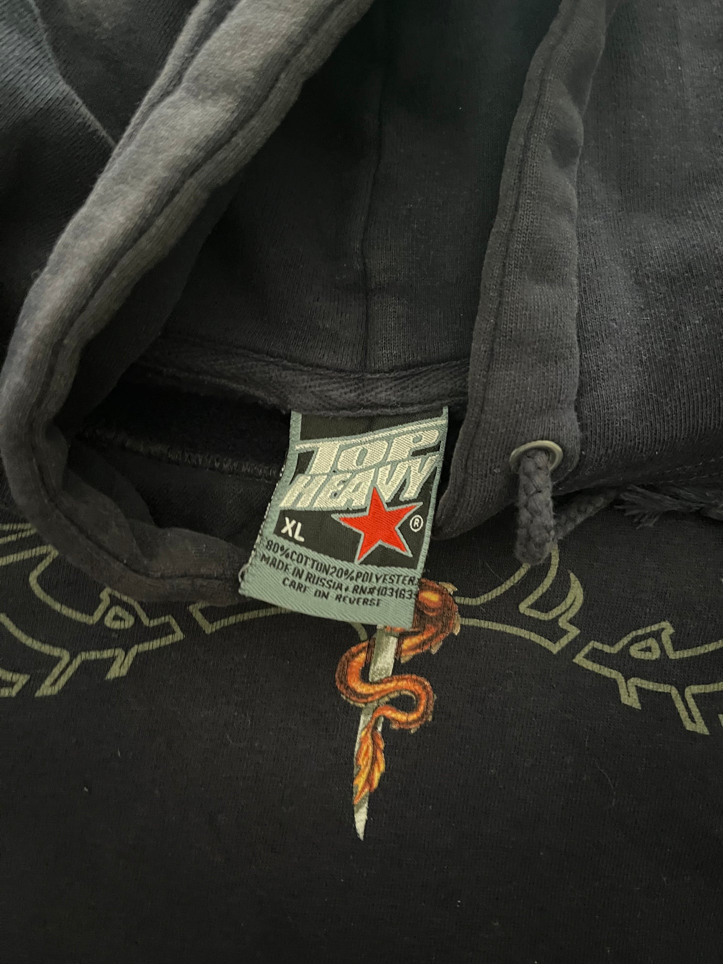 Top heavy hoodie - XL