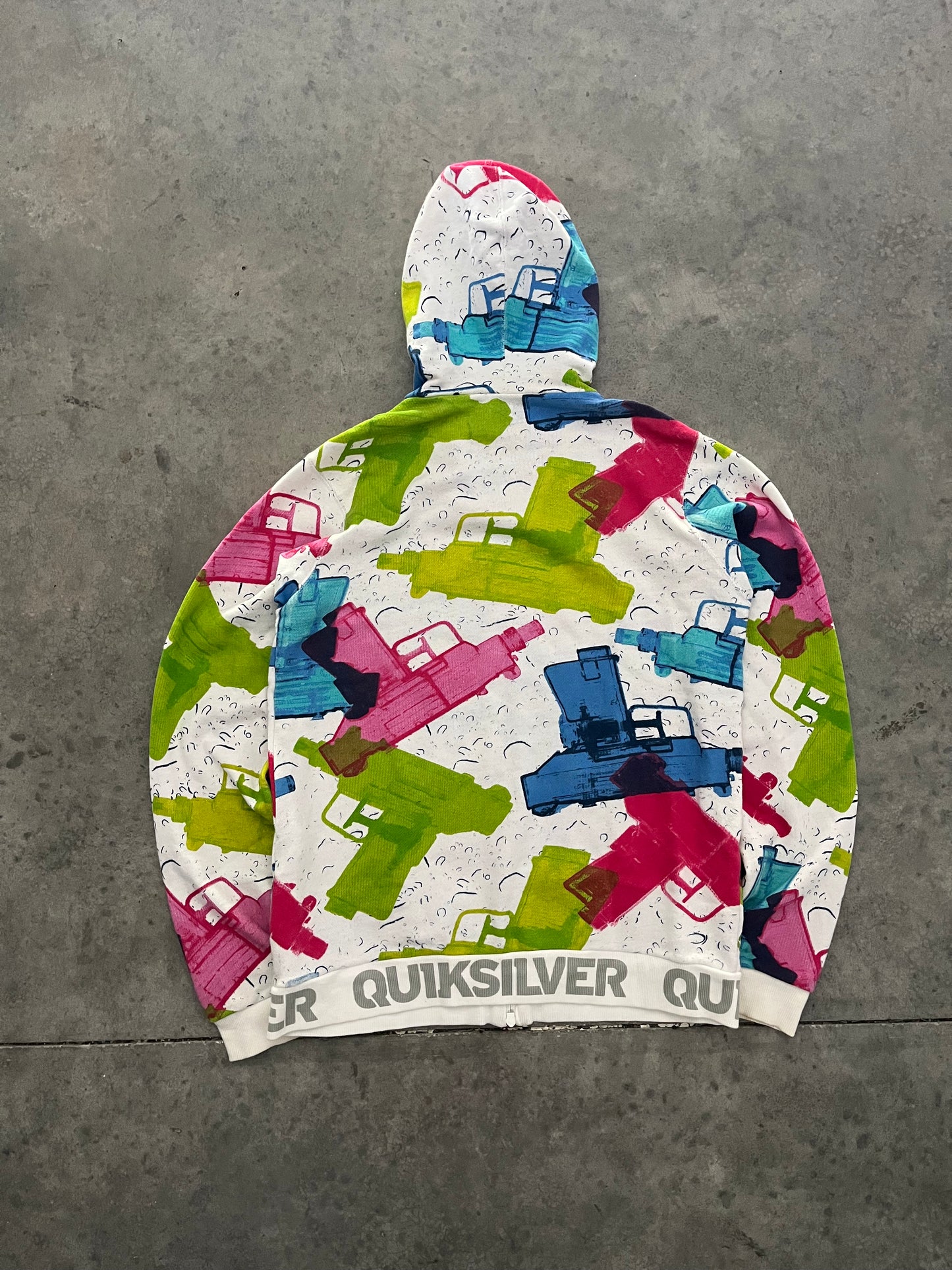quiksilver gun zipup hoodie - M