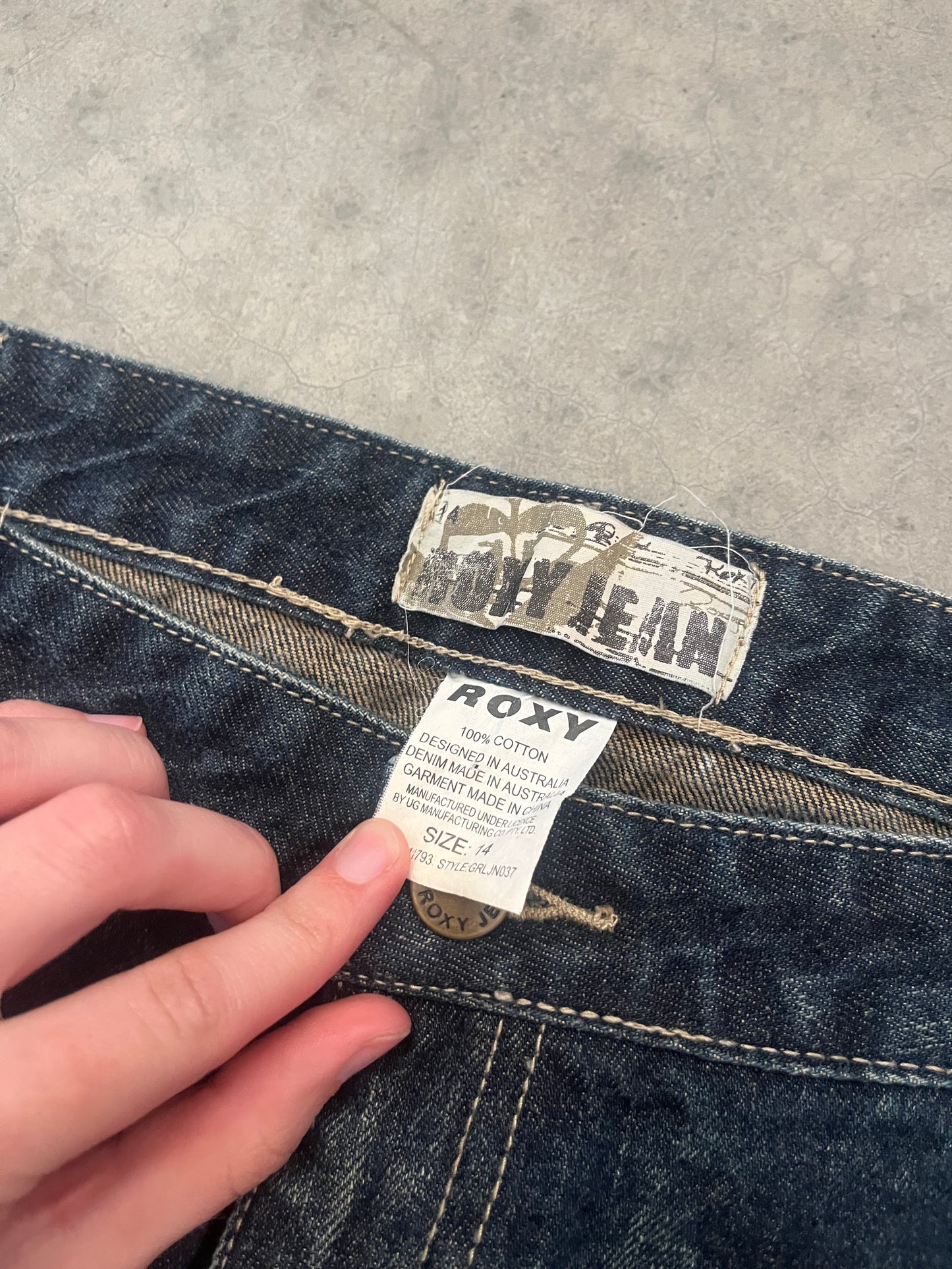 roxy spellout jeans - 33