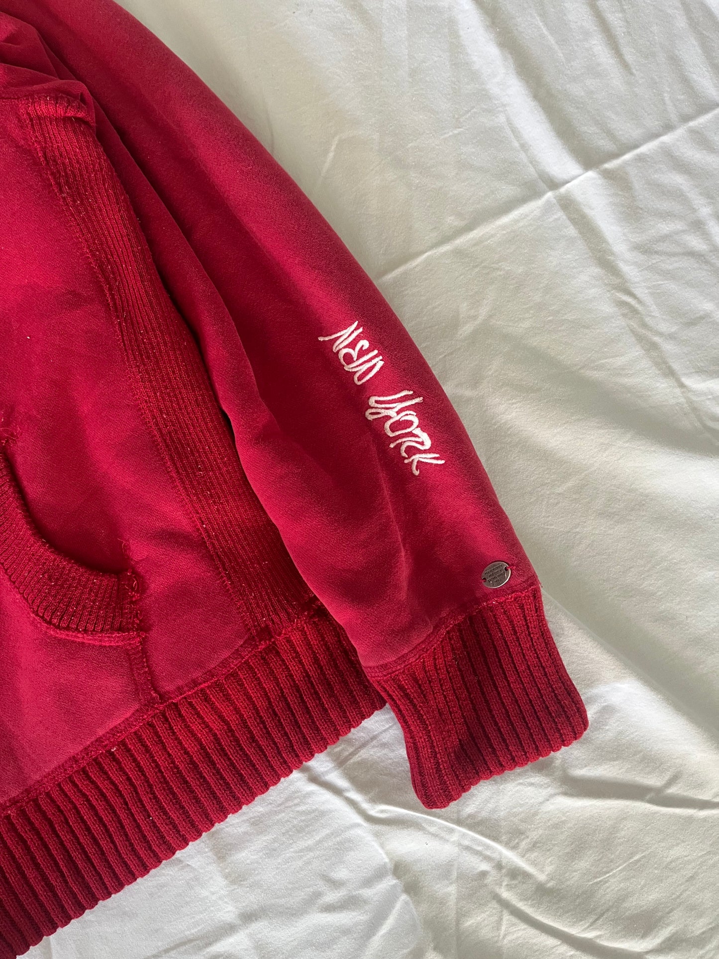 vintage abercrombie and fitch fur hoodie - M
