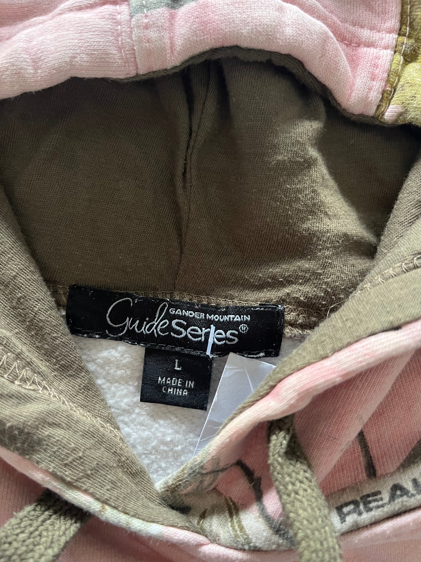 pink real tree hoodie - L wmns