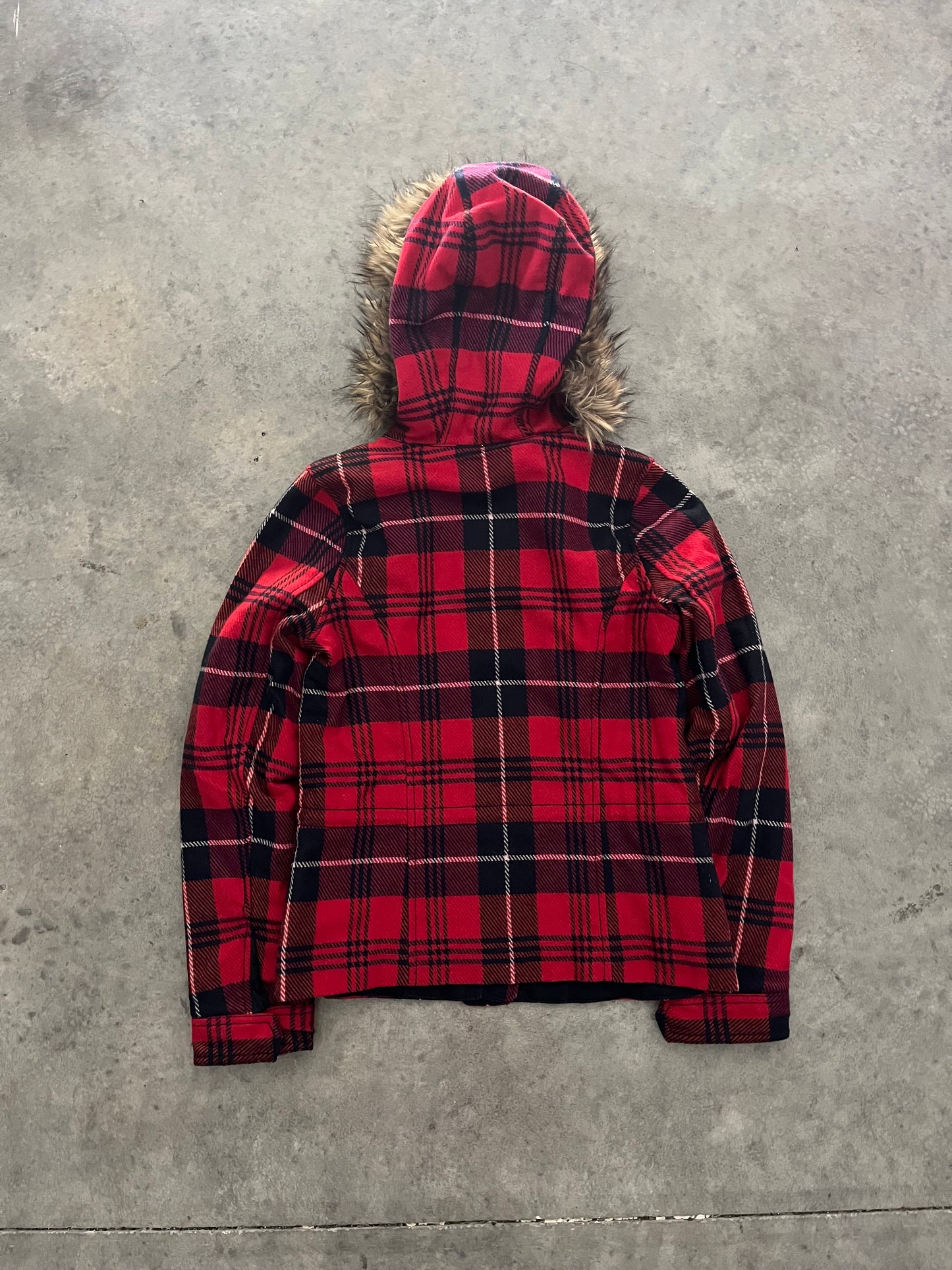 abercrombie and fitch fur hoodie - M