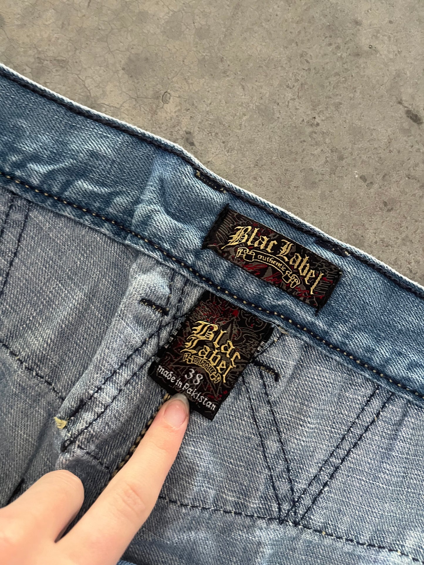 black label jorts