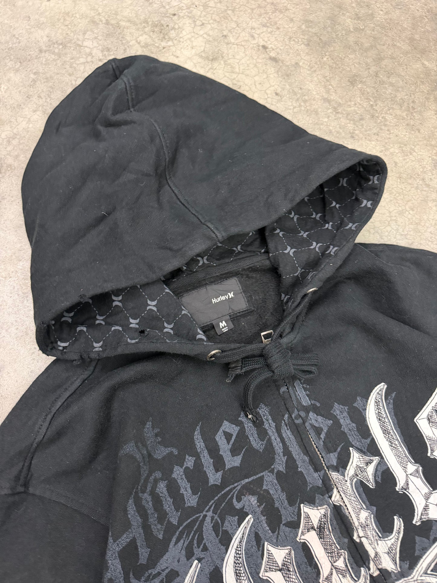 GRAIL hurley zip up hoodie - M