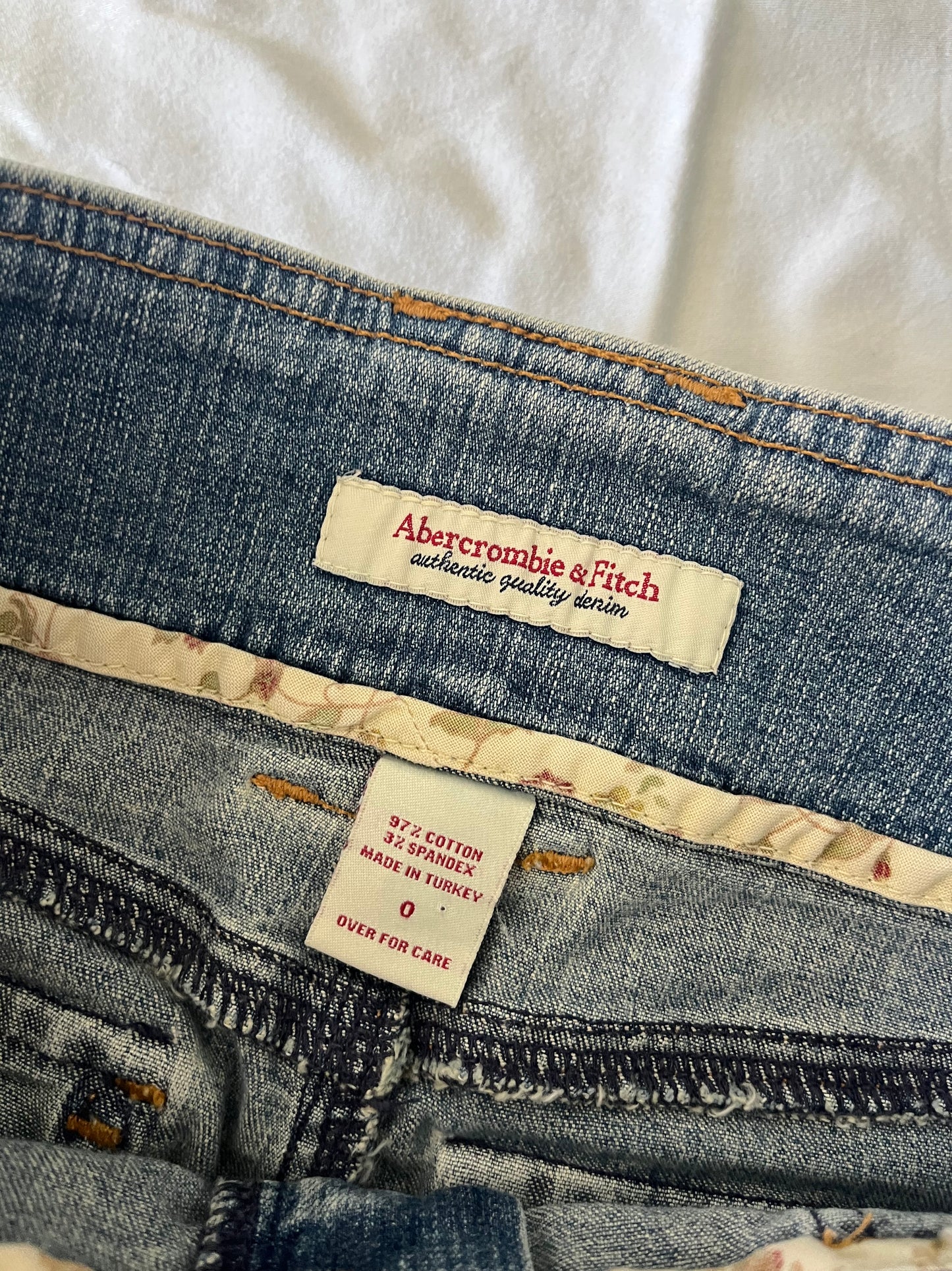 abercrombie denim mini skirt - 30