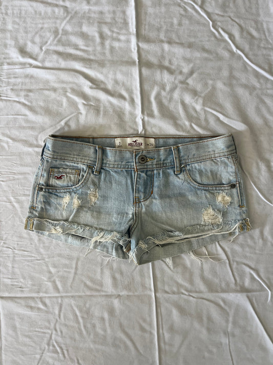 hollister denim mini shorts - 28