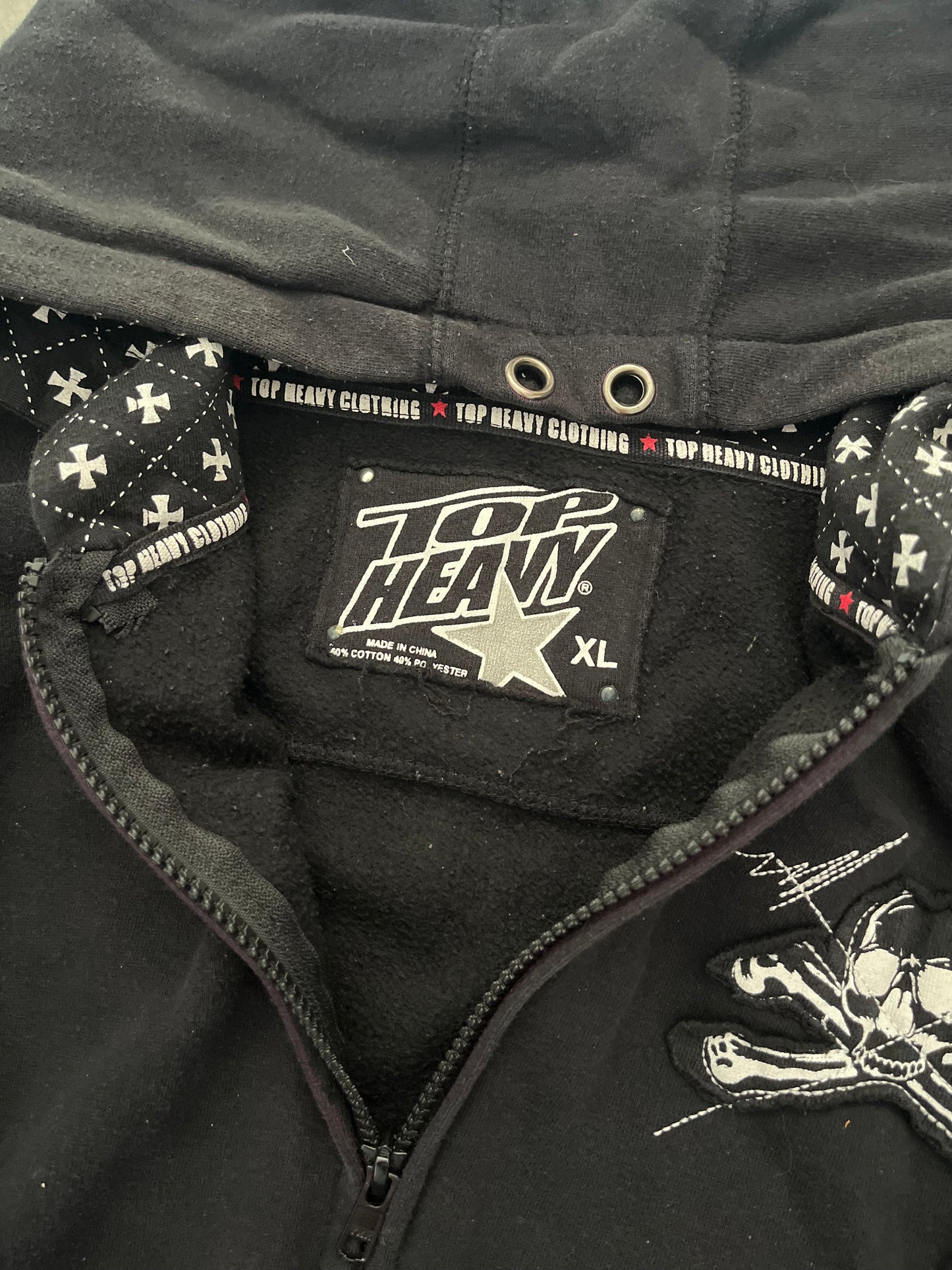 top heavy hoodie - S