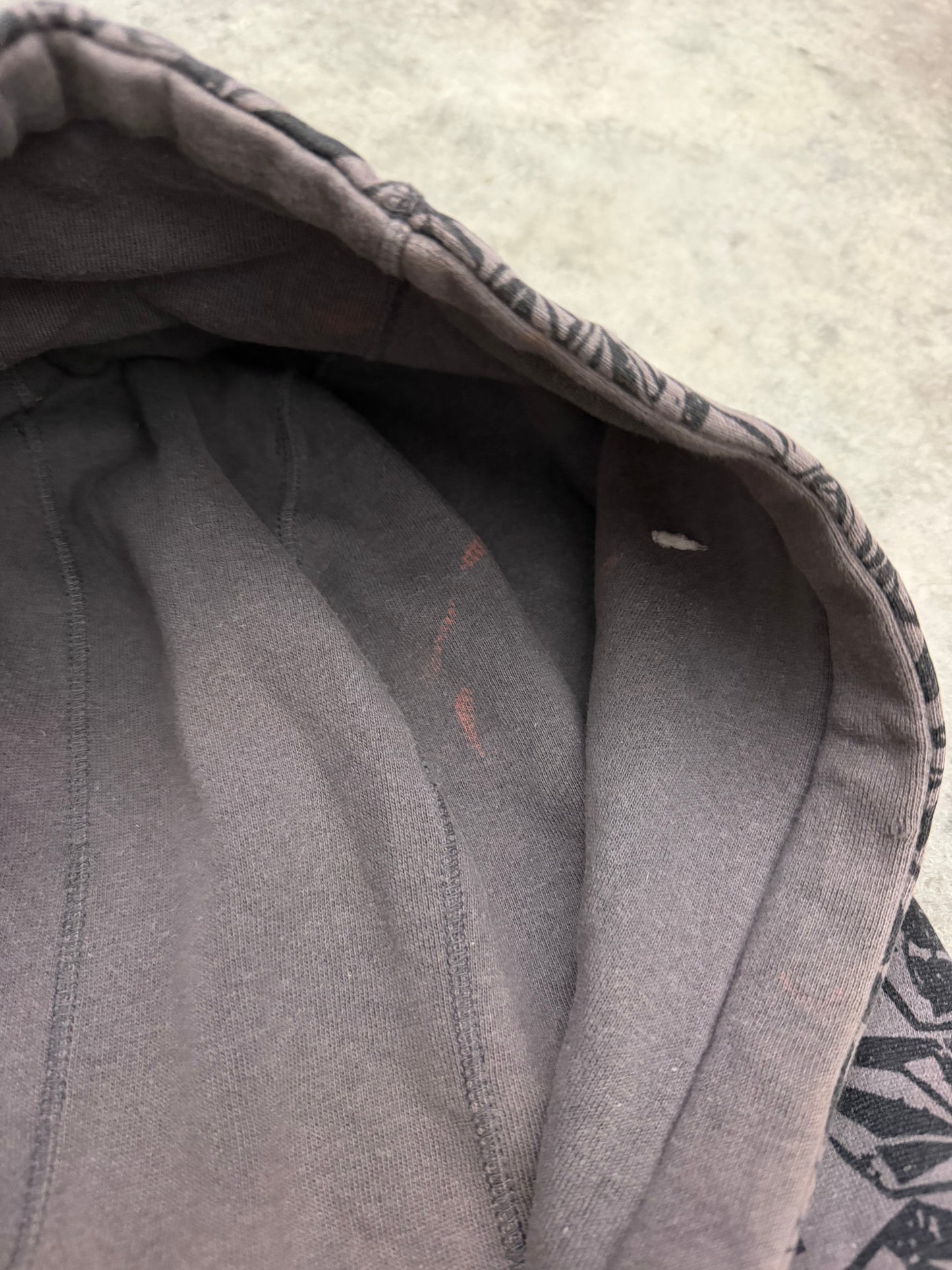 volcom AOP zip up hoodie - XXL