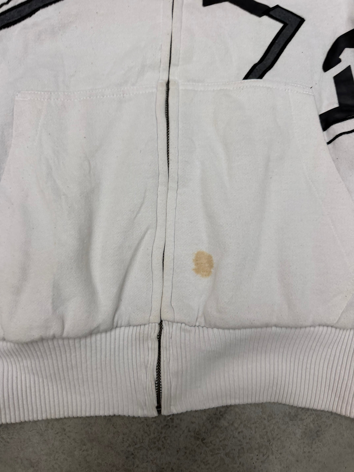 fox zip up hoodie - XL