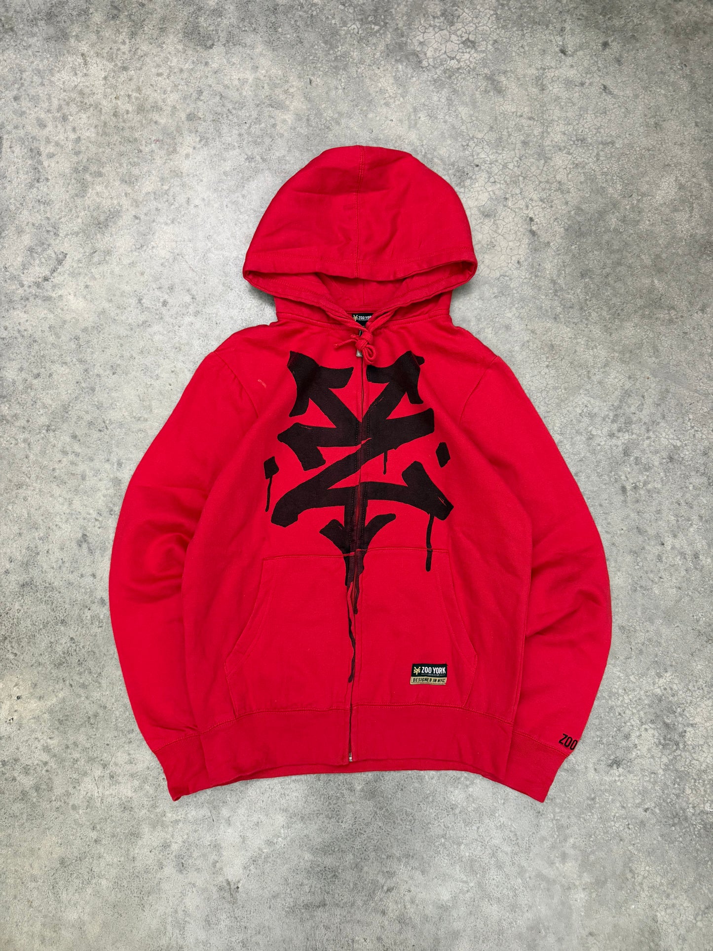 zoo york zip up hoodie - S