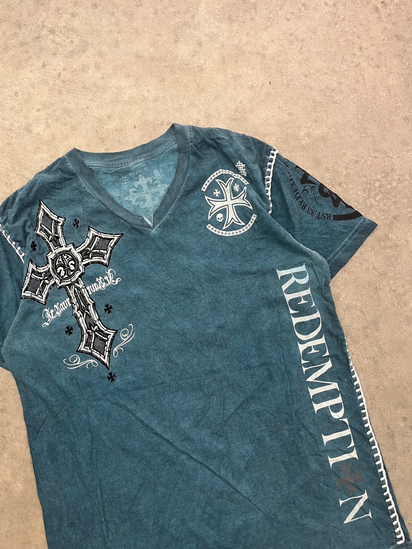 sick raw state tee - M