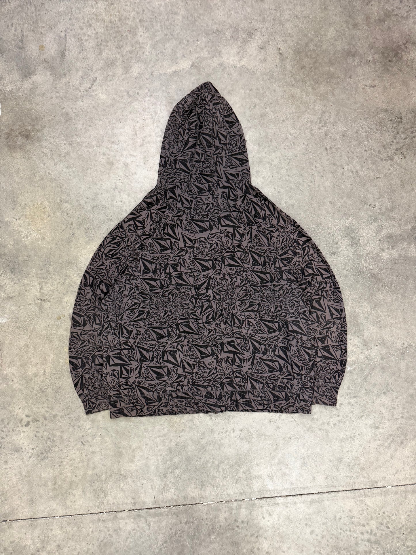 volcom AOP zip up hoodie - XXL
