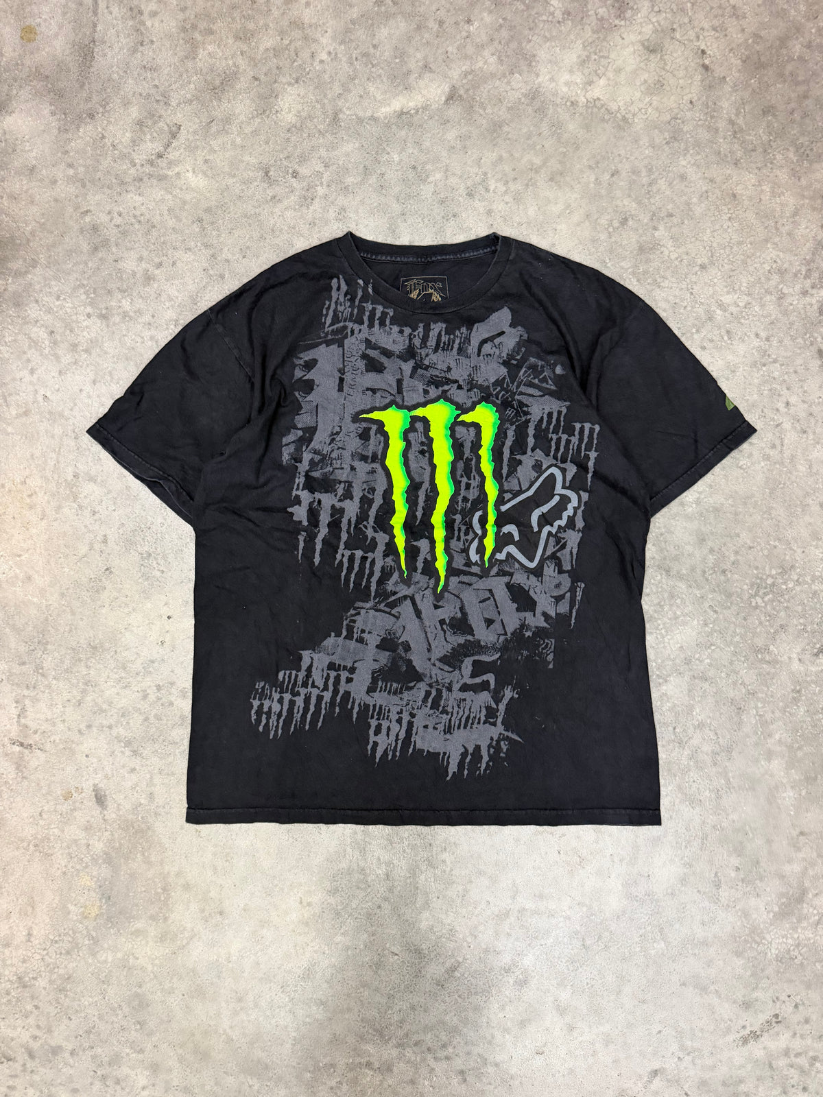 monster x fox tee - L
