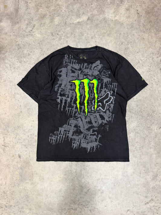 monster x fox tee - L