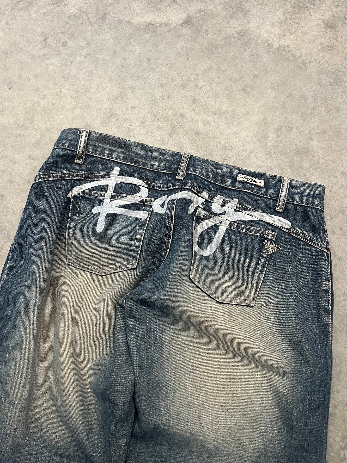 roxy spellout jeans - 34