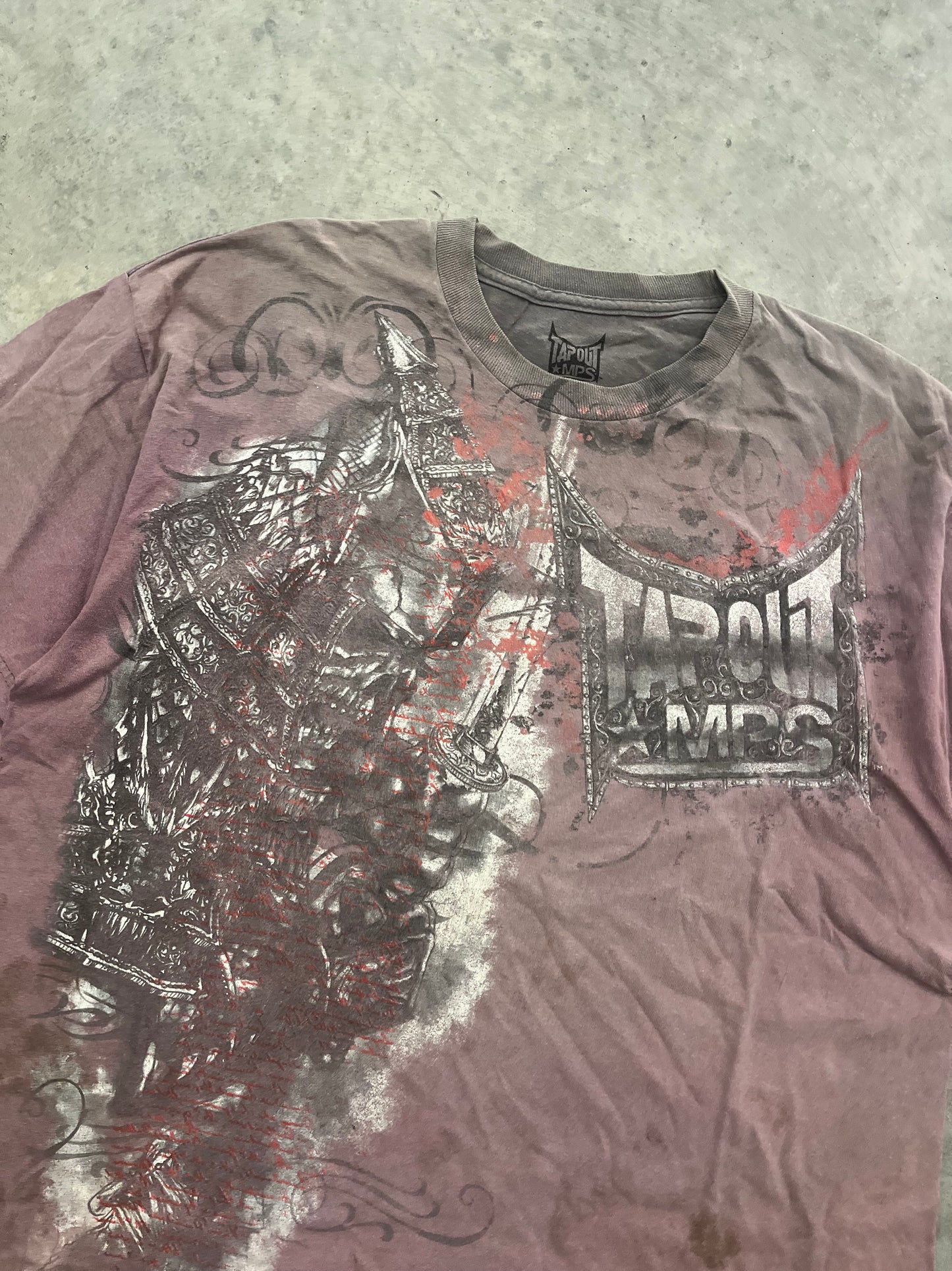 faded tapout tee - XL