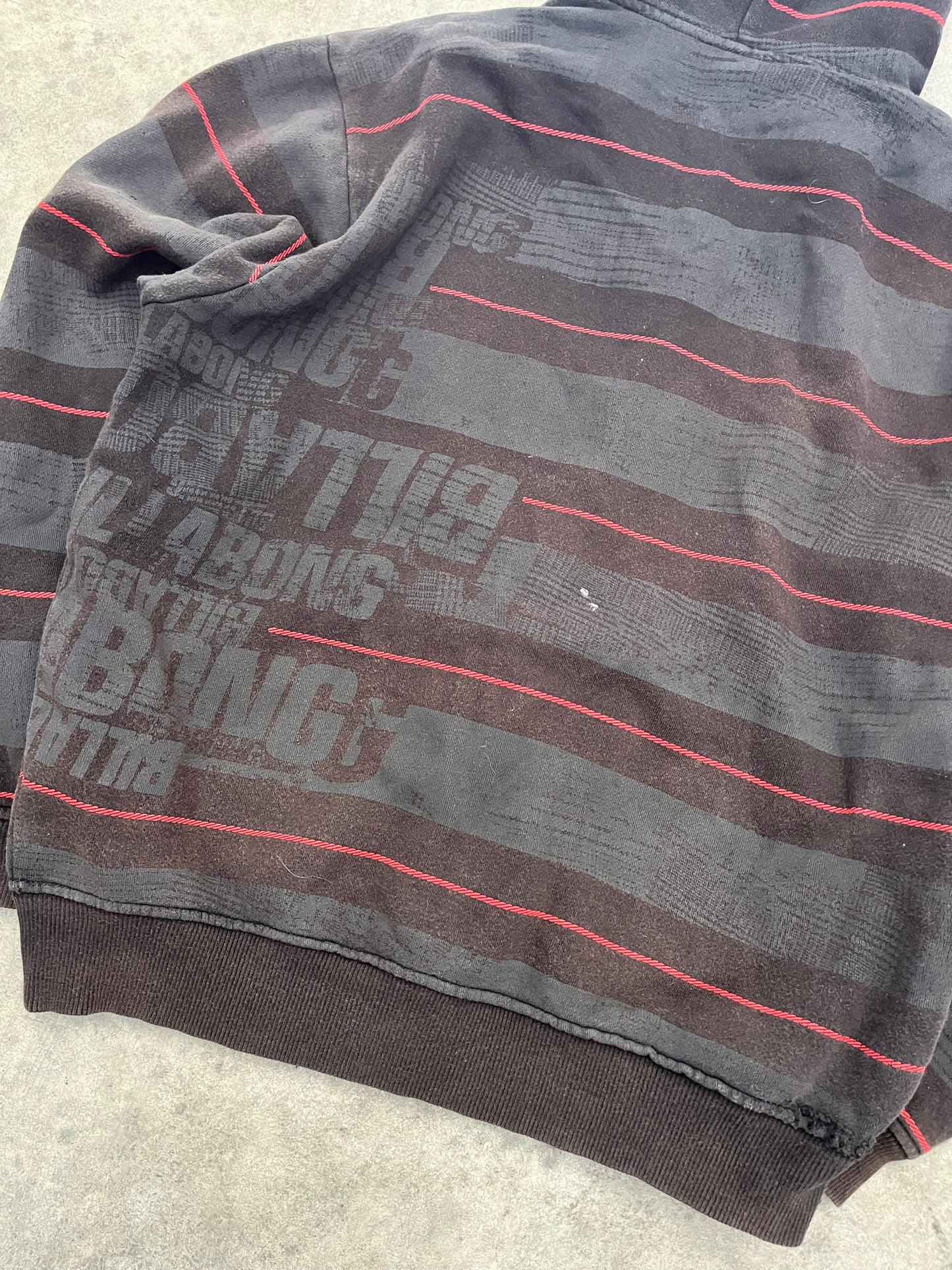 AOP billabong zipup hoodie - S
