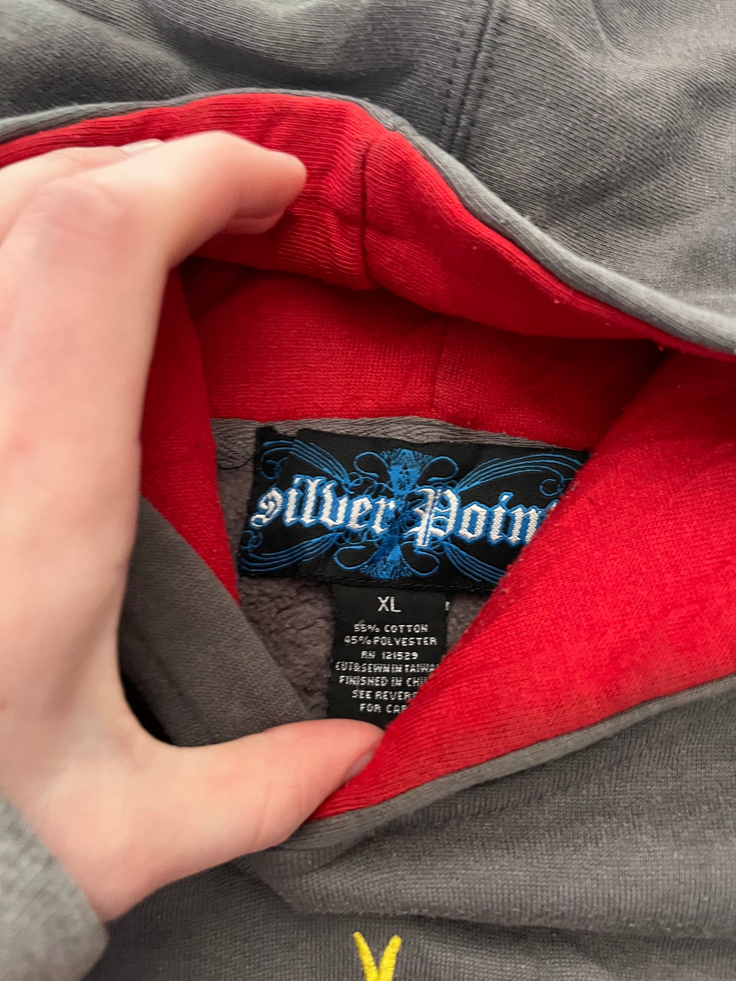 Silver point hoodie - L