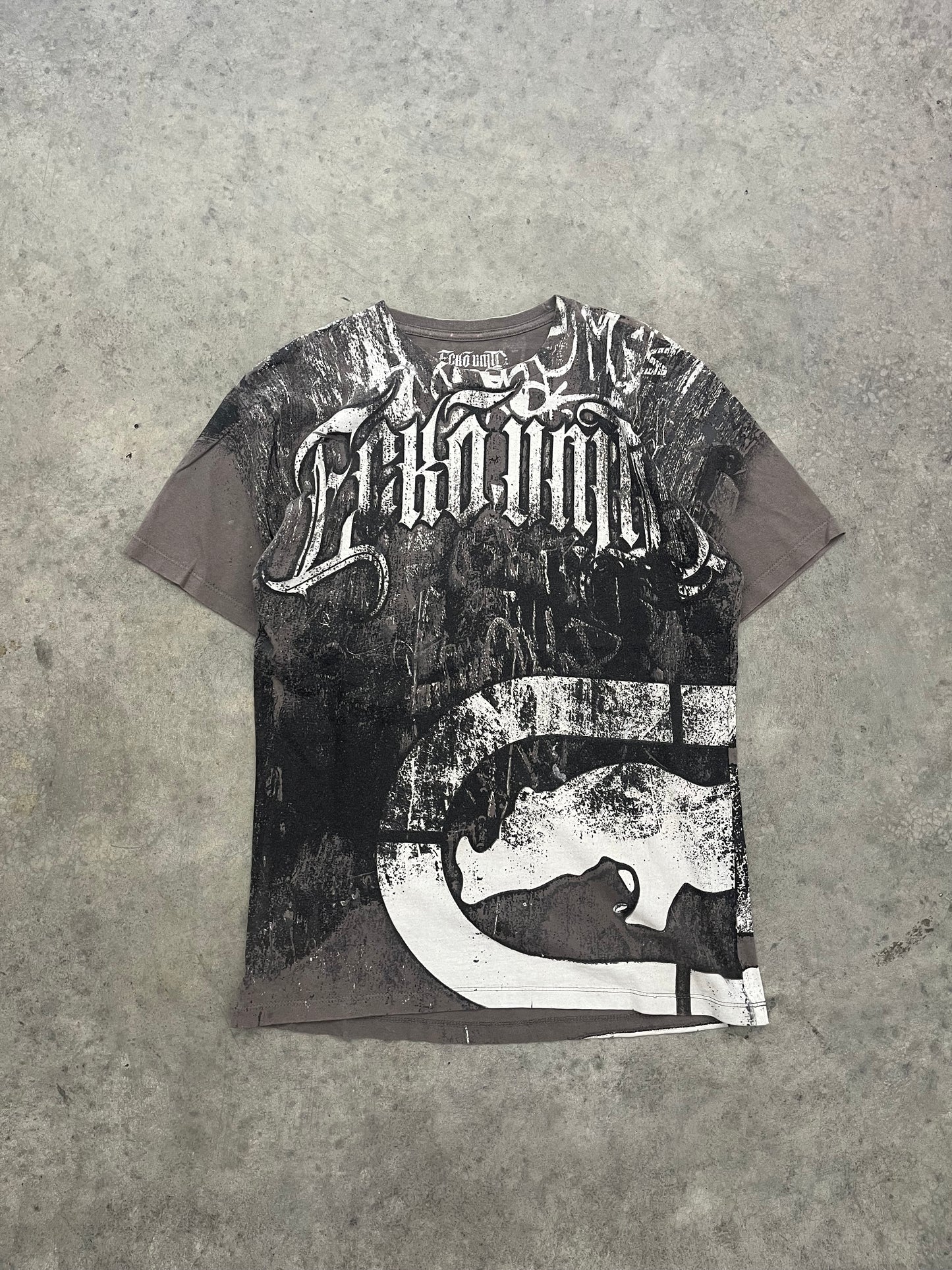ecko unltd double sided graphic tee - M