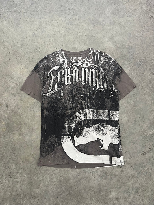 ecko unltd double sided graphic tee - M