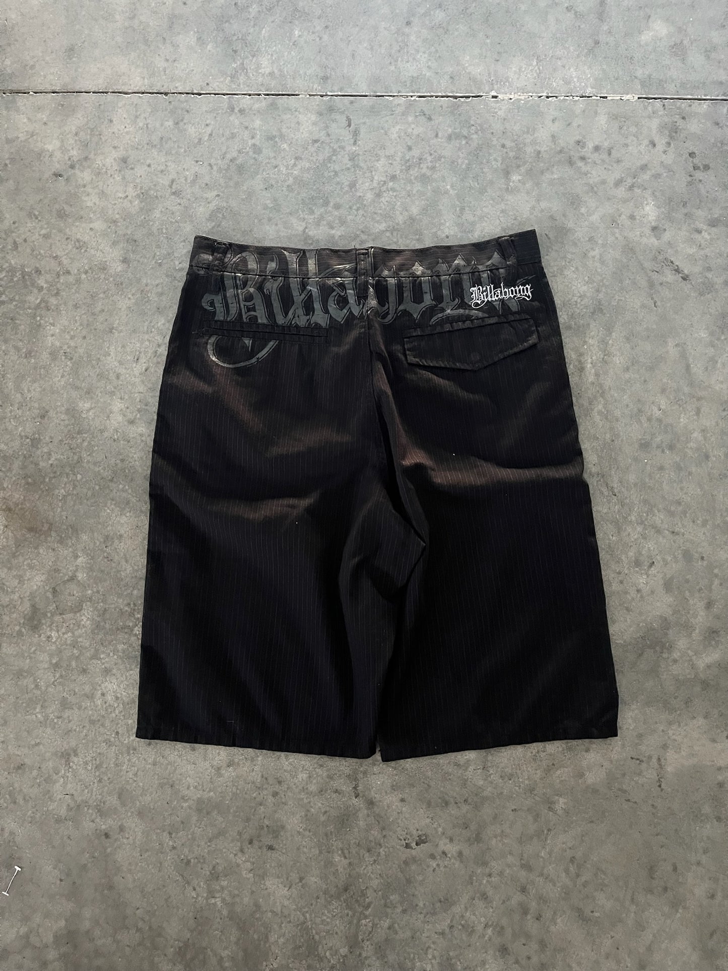 billabong pinstripe shorts