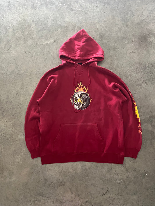 y2k flame hoodie - XL